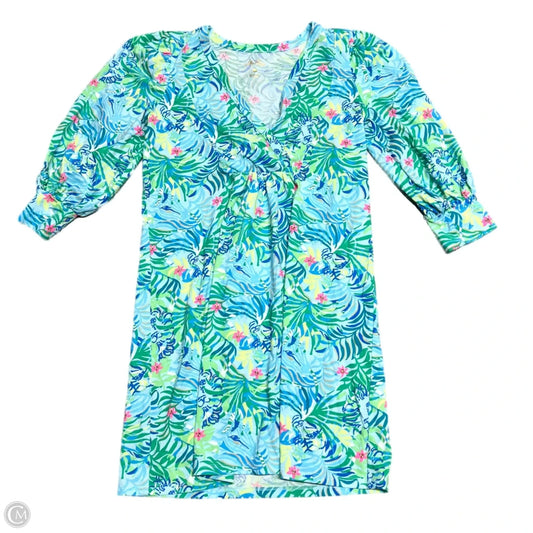 Dress Designer By Lilly Pulitzer In Blue & Green, Size: S