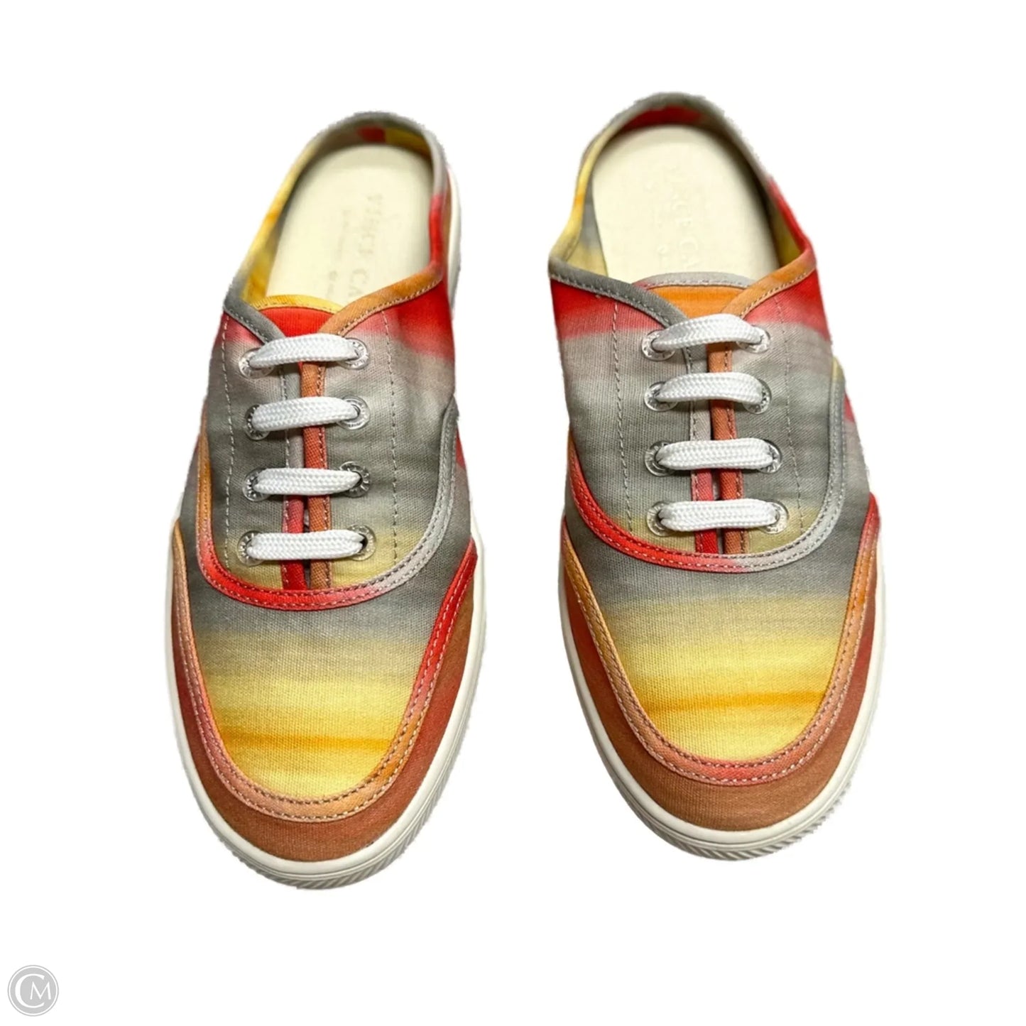 Shoes Flats By Vince Camuto In Grey & Orange, Size: 8