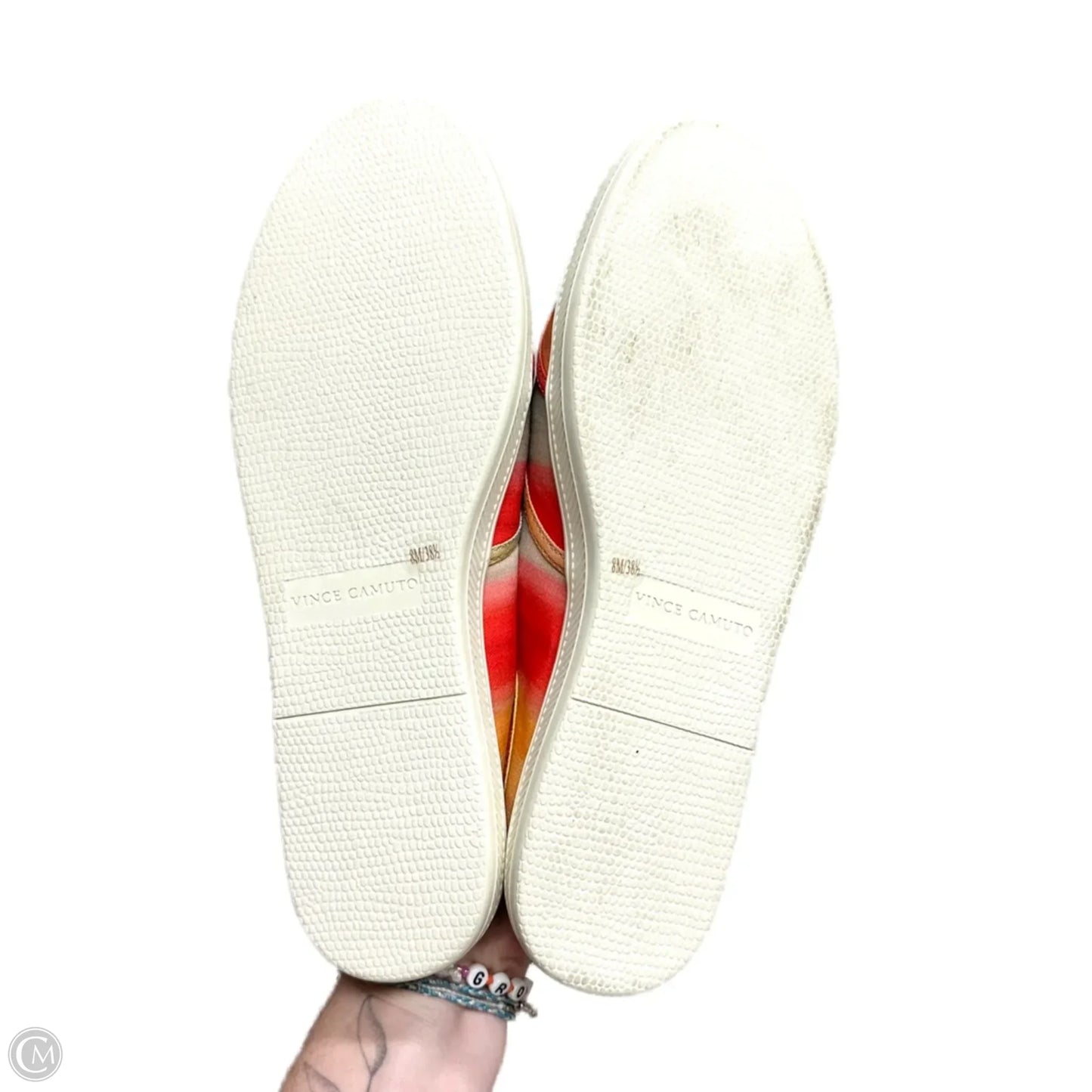 Shoes Flats By Vince Camuto In Grey & Orange, Size: 8