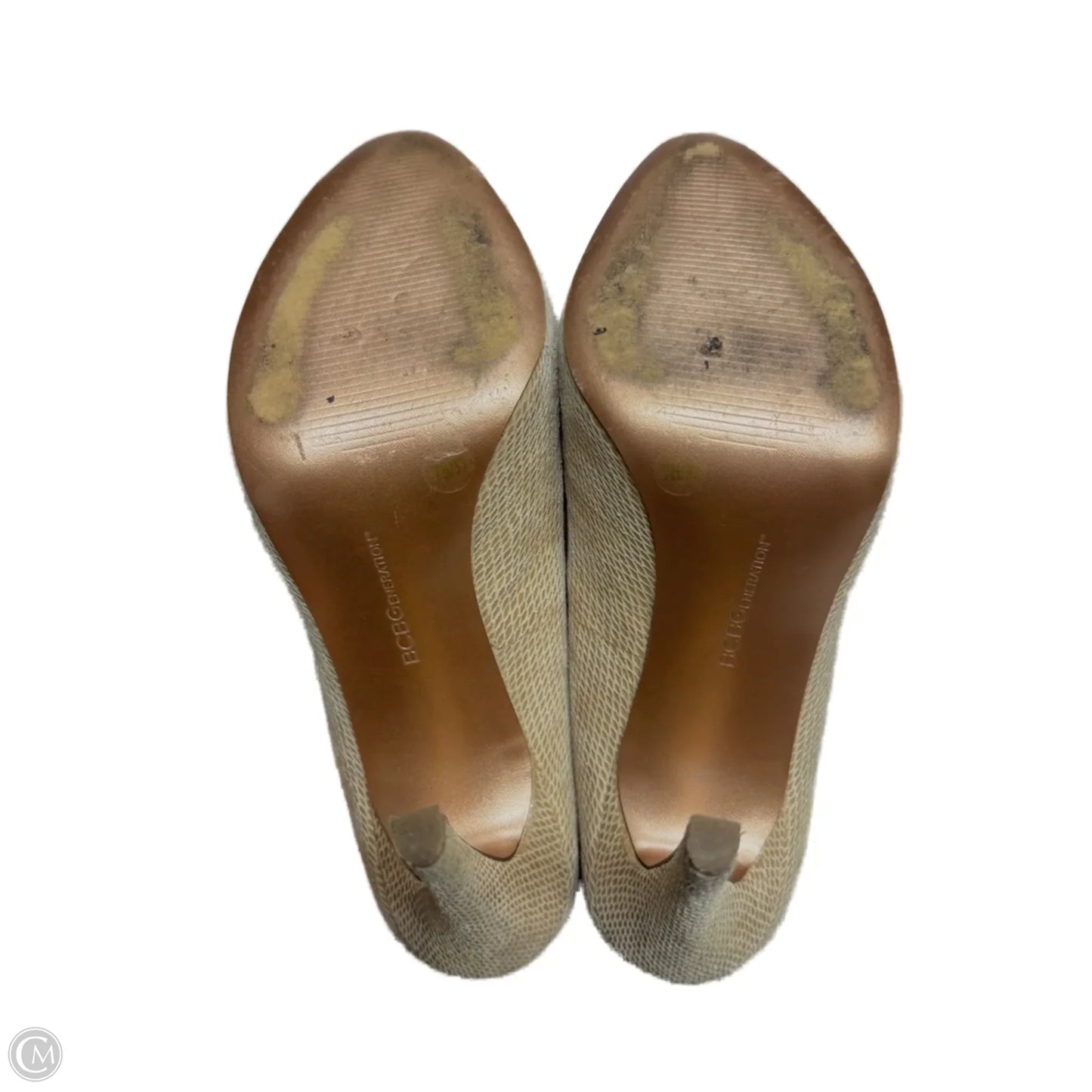 Shoes Heels Stiletto By Bcbgeneration In Snakeskin Print, Size: 7