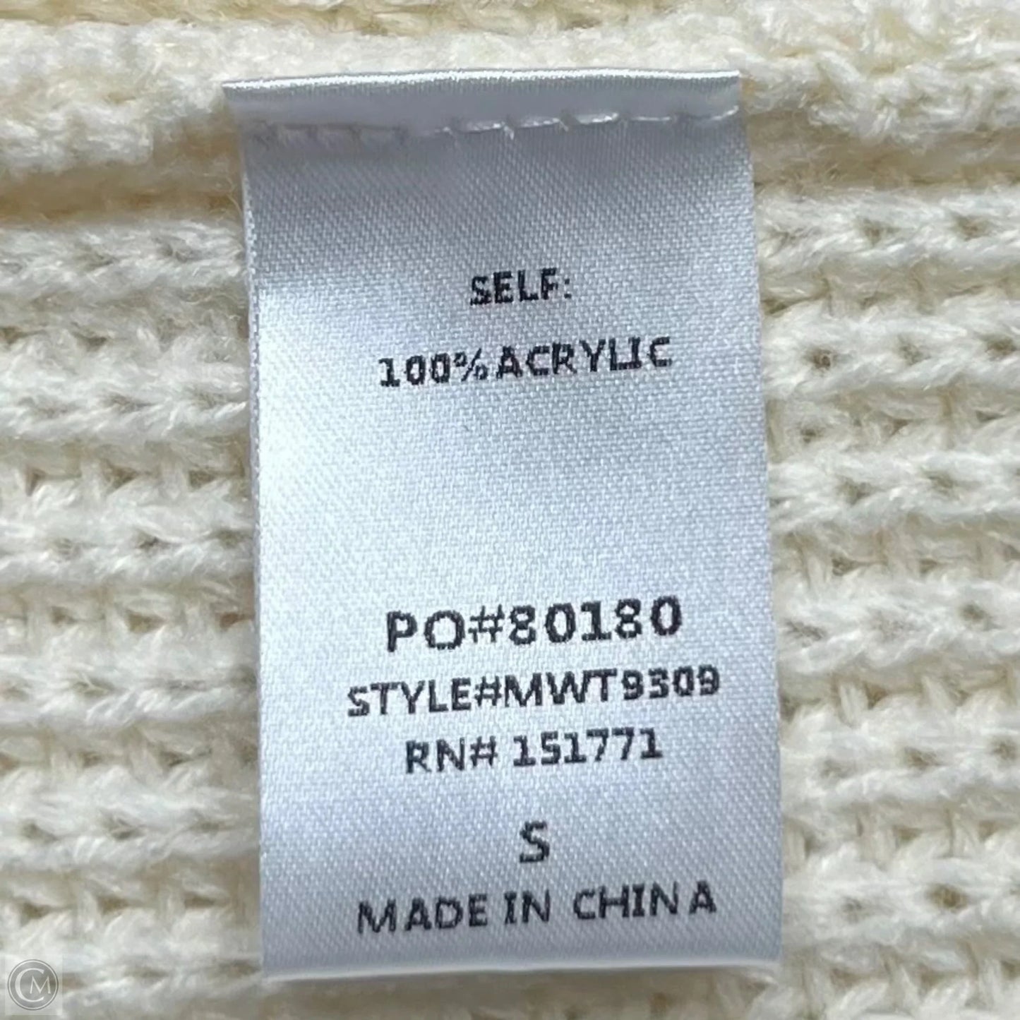 Sweater By Gilli In Cream, Size: S