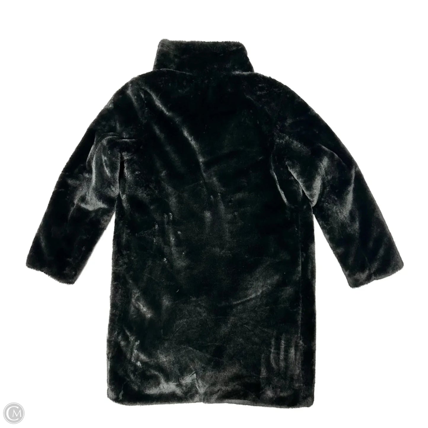 Coat Faux Fur & Sherpa By Badgley Mischka In Black, Size: S
