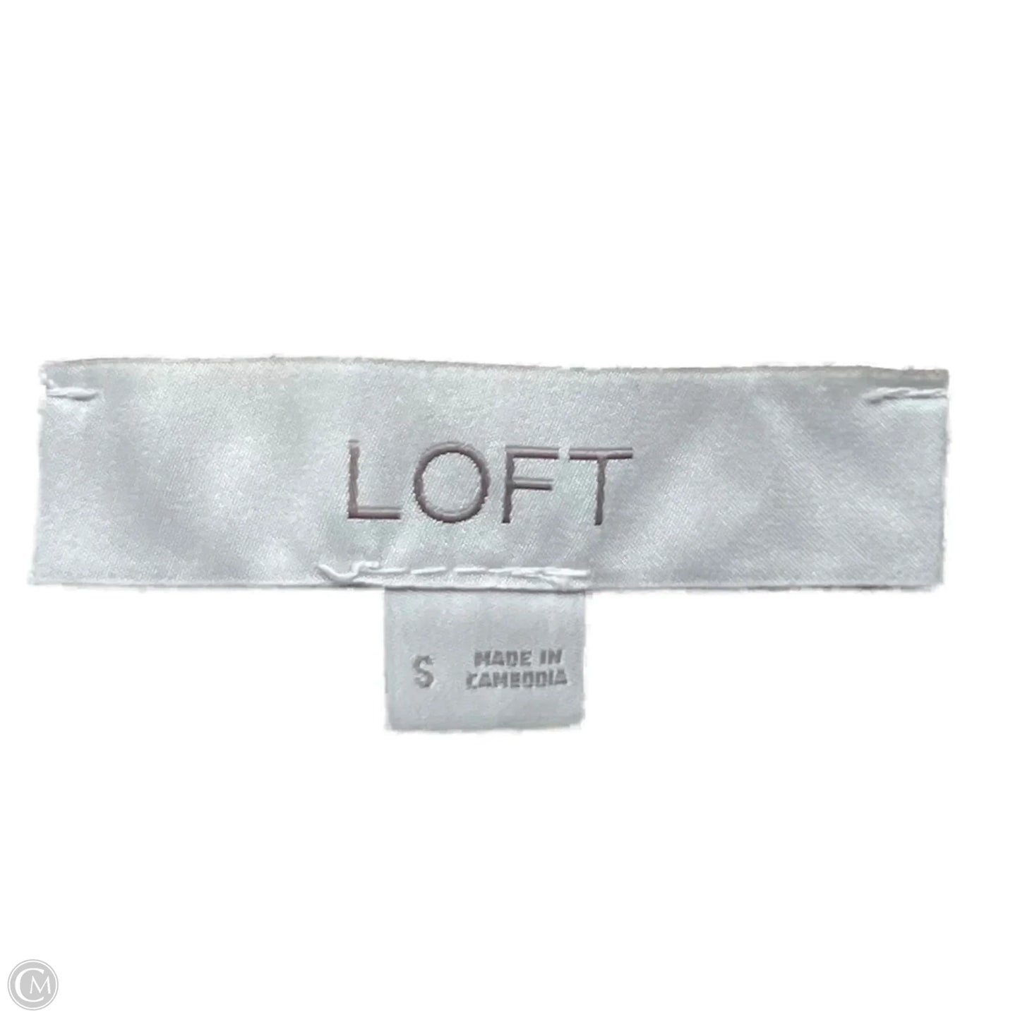 Sweater Cardigan By Loft In Cream, Size: S