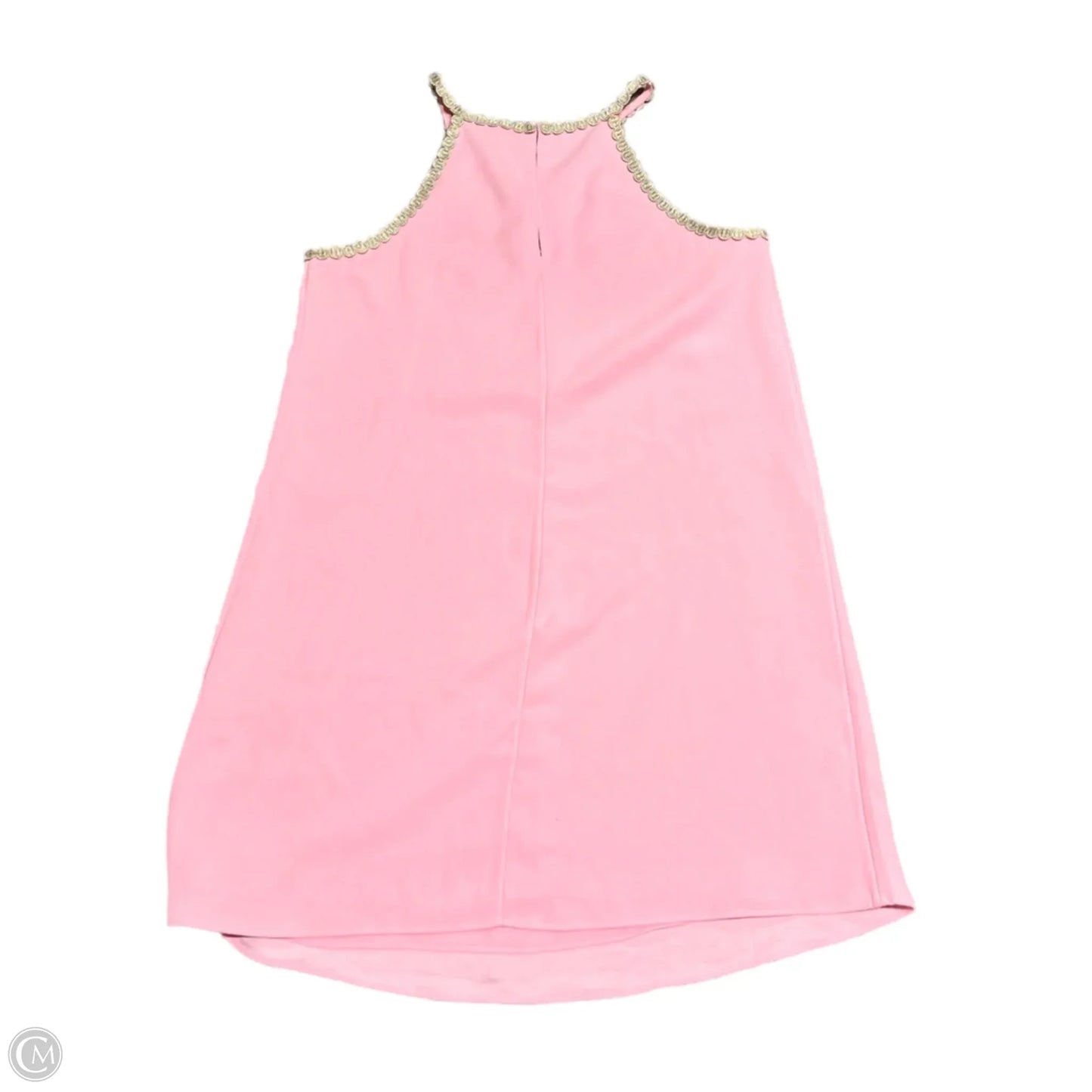 Dress Designer By Lilly Pulitzer In Gold & Pink, Size: S