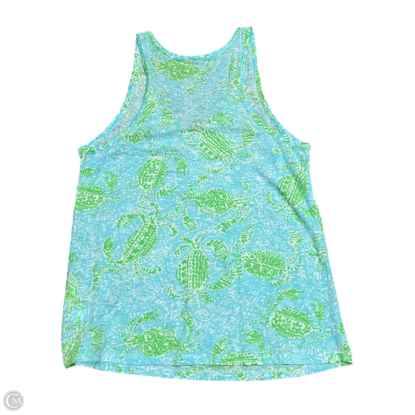 Top Sleeveless Designer By Lilly Pulitzer In Blue & Green, Size: S