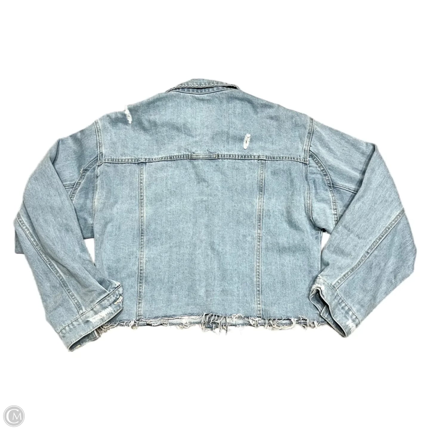 Jacket Denim By Detre In Blue Denim, Size: M