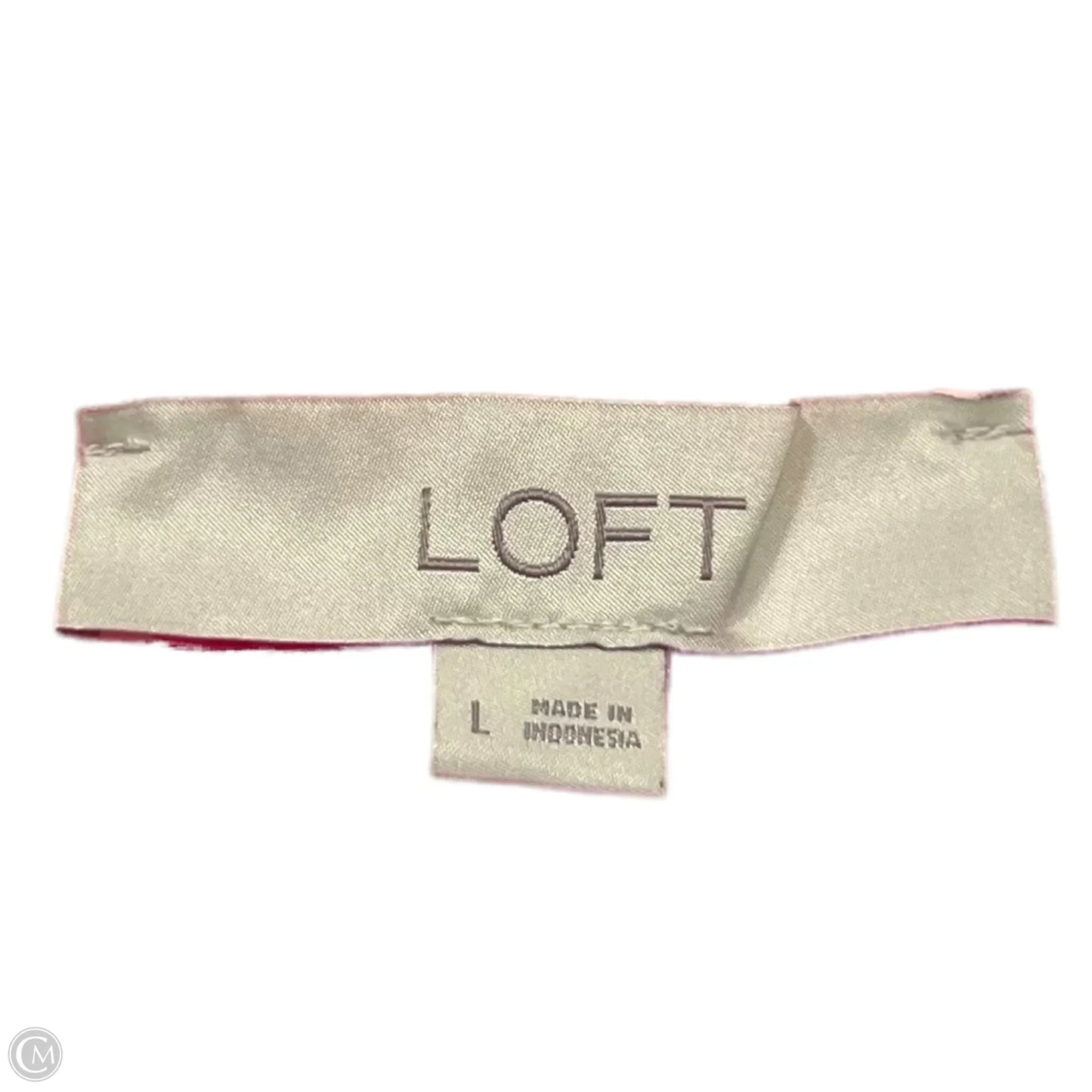 Top Long Sleeve By Loft In Pink, Size: L