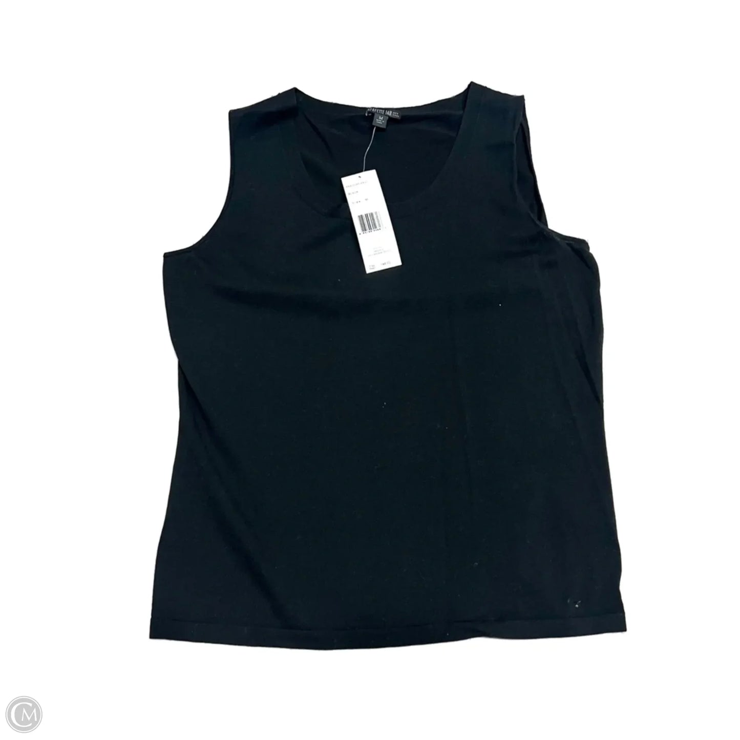 Top Sleeveless Designer By Lafayette 148 In Black, Size: M