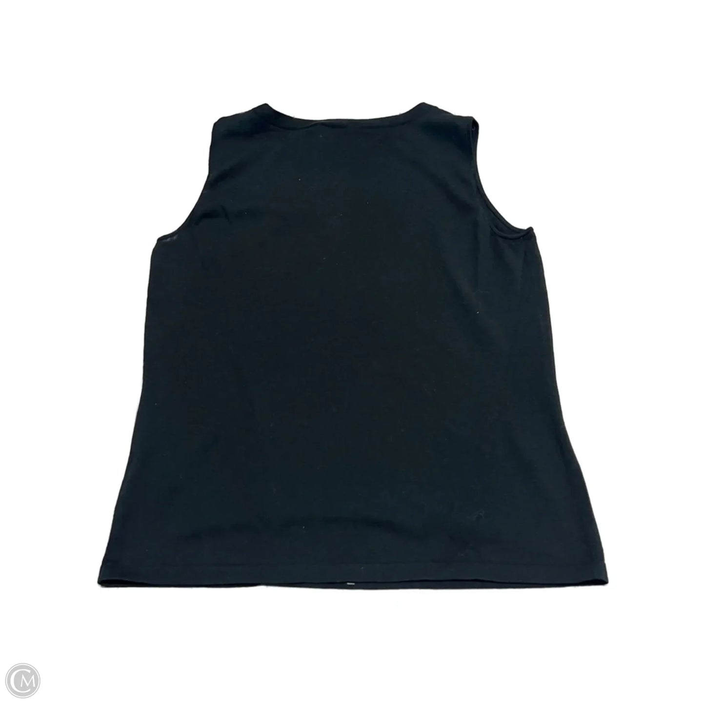 Top Sleeveless Designer By Lafayette 148 In Black, Size: M