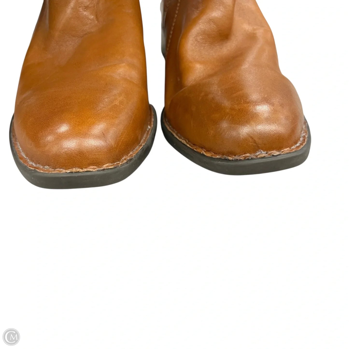 Boots Knee Heels By Born In Brown, Size: 9