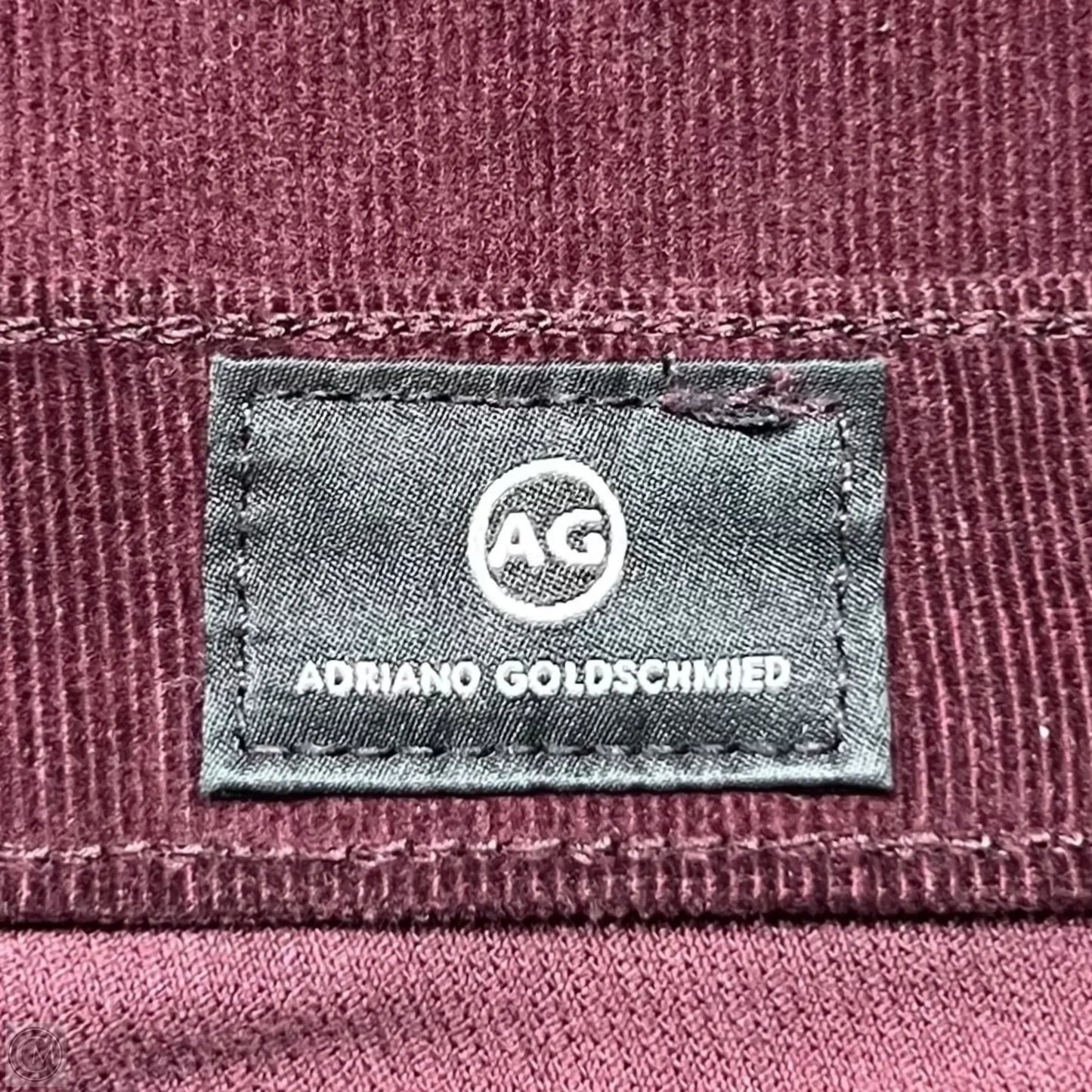 Pants Corduroy By Adriano Goldschmied In Maroon, Size: 10