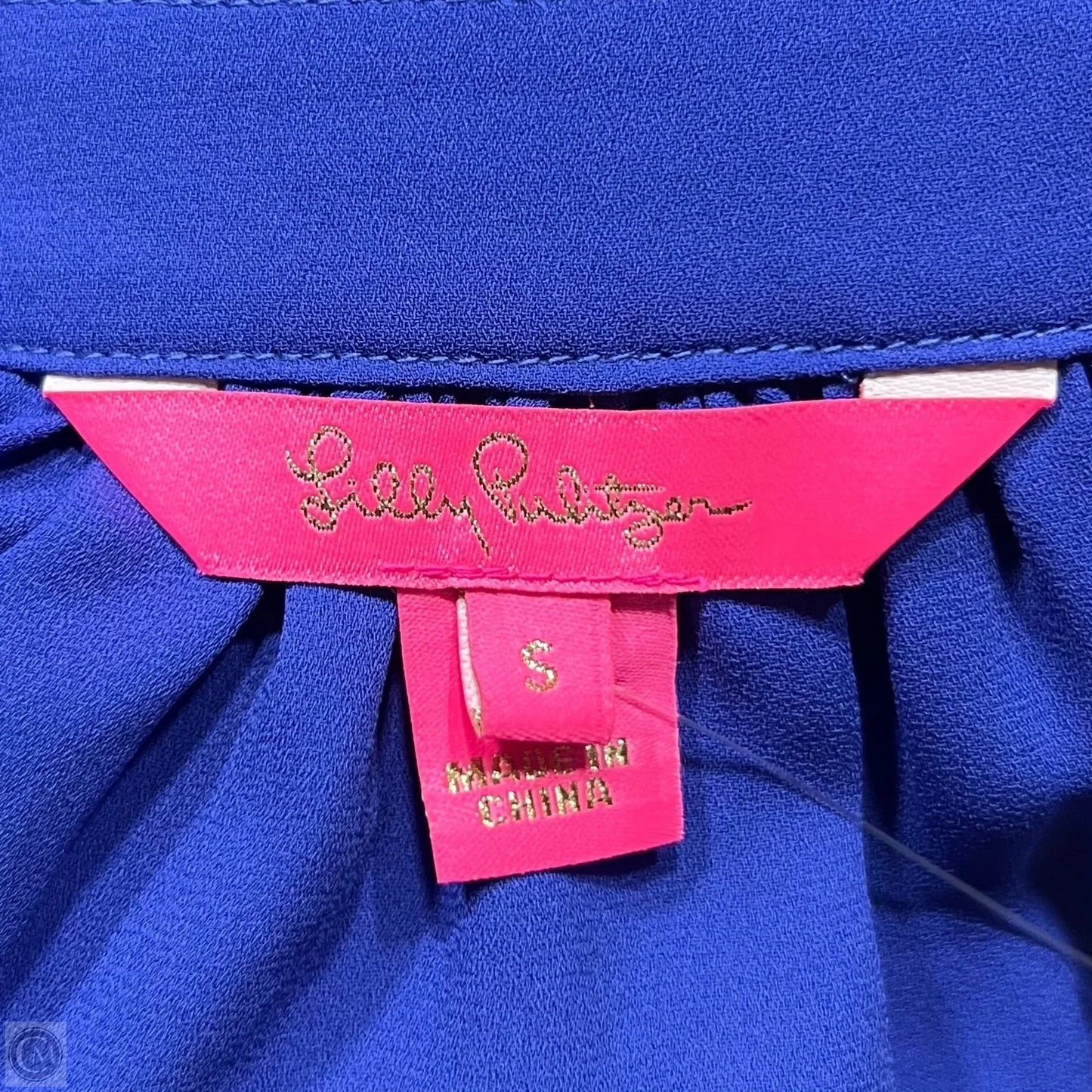 Top Long Sleeve Designer By Lilly Pulitzer In Blue, Size: S