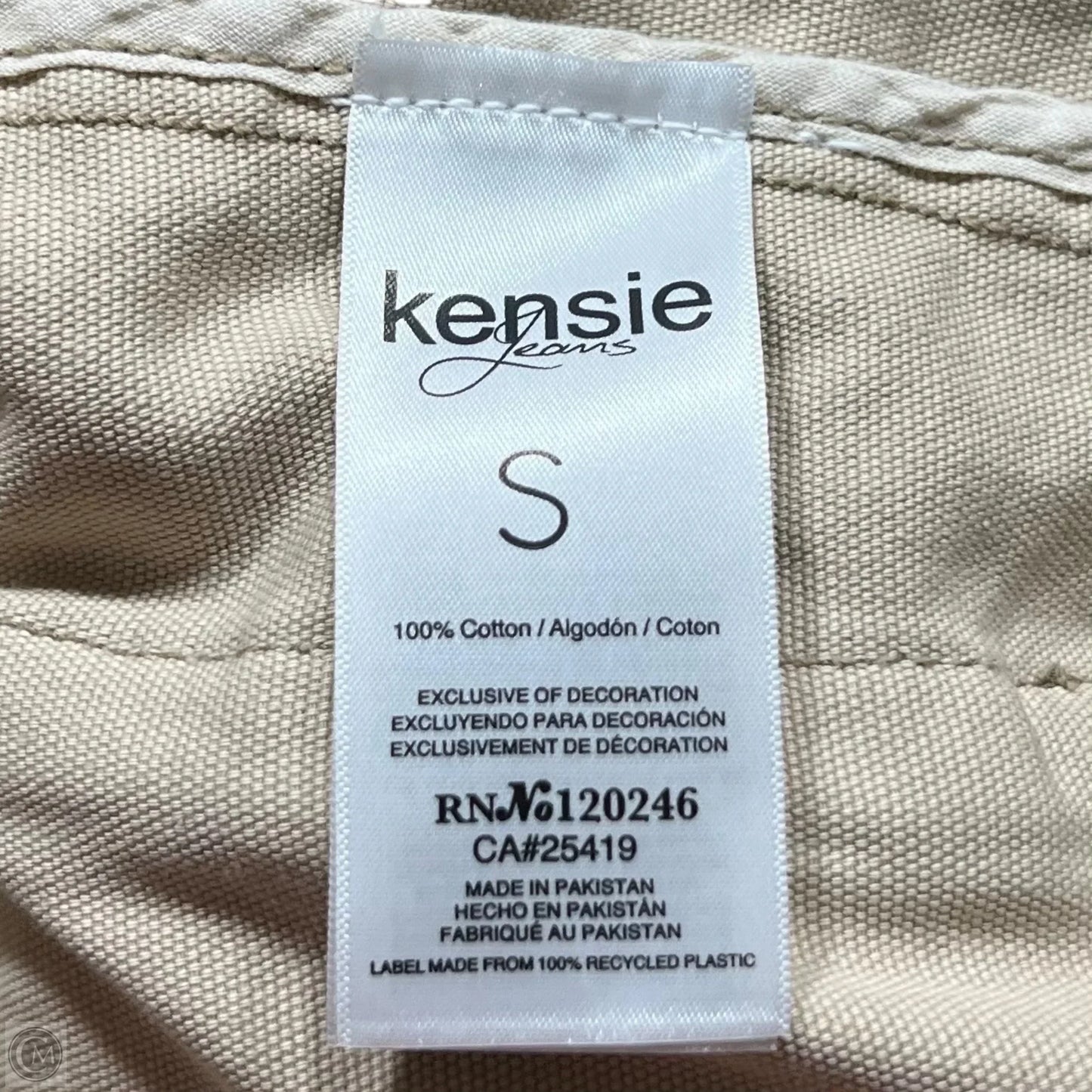 Jacket Utility By Kensie In Tan, Size: S