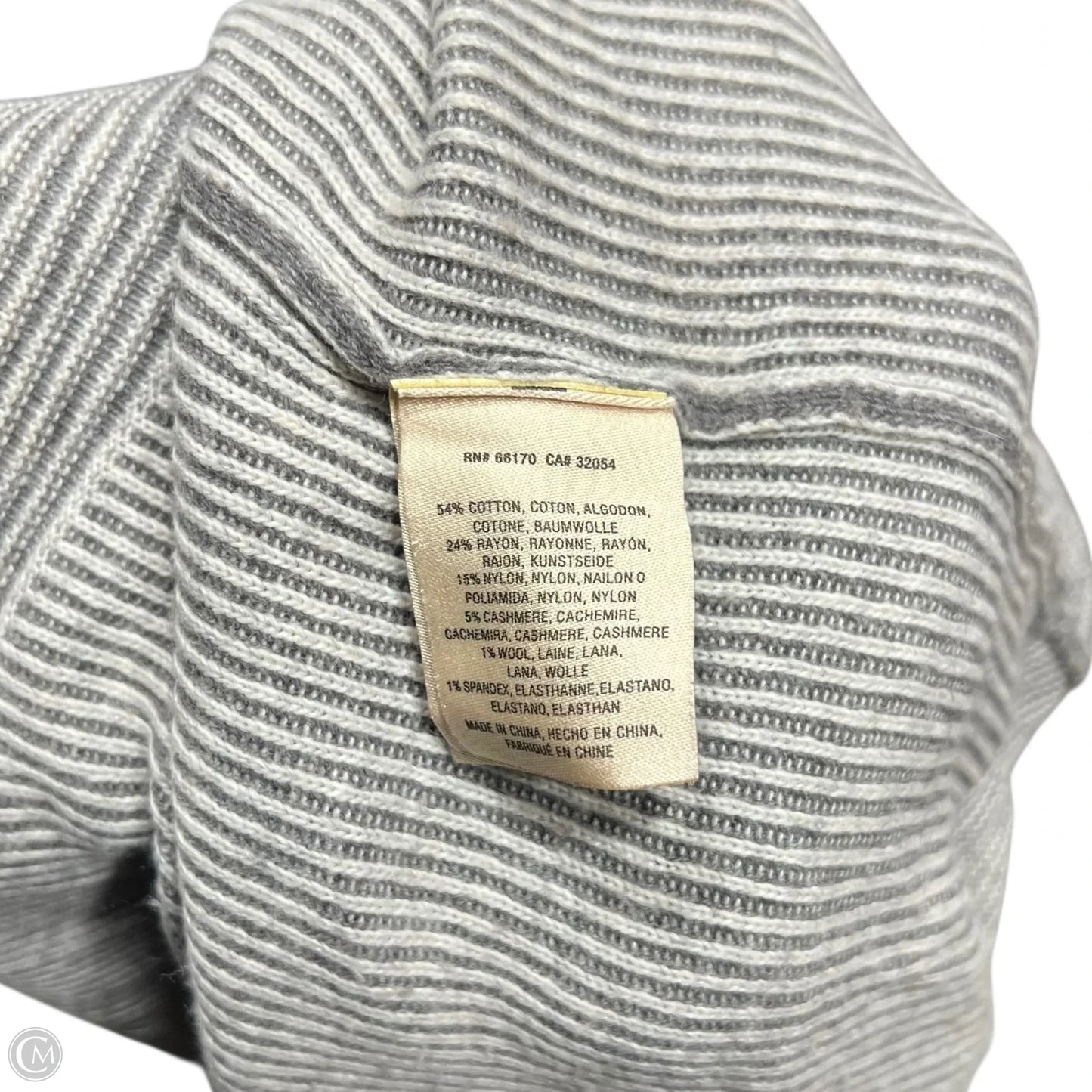 Poncho By Moth In Grey & White, Size: Xs