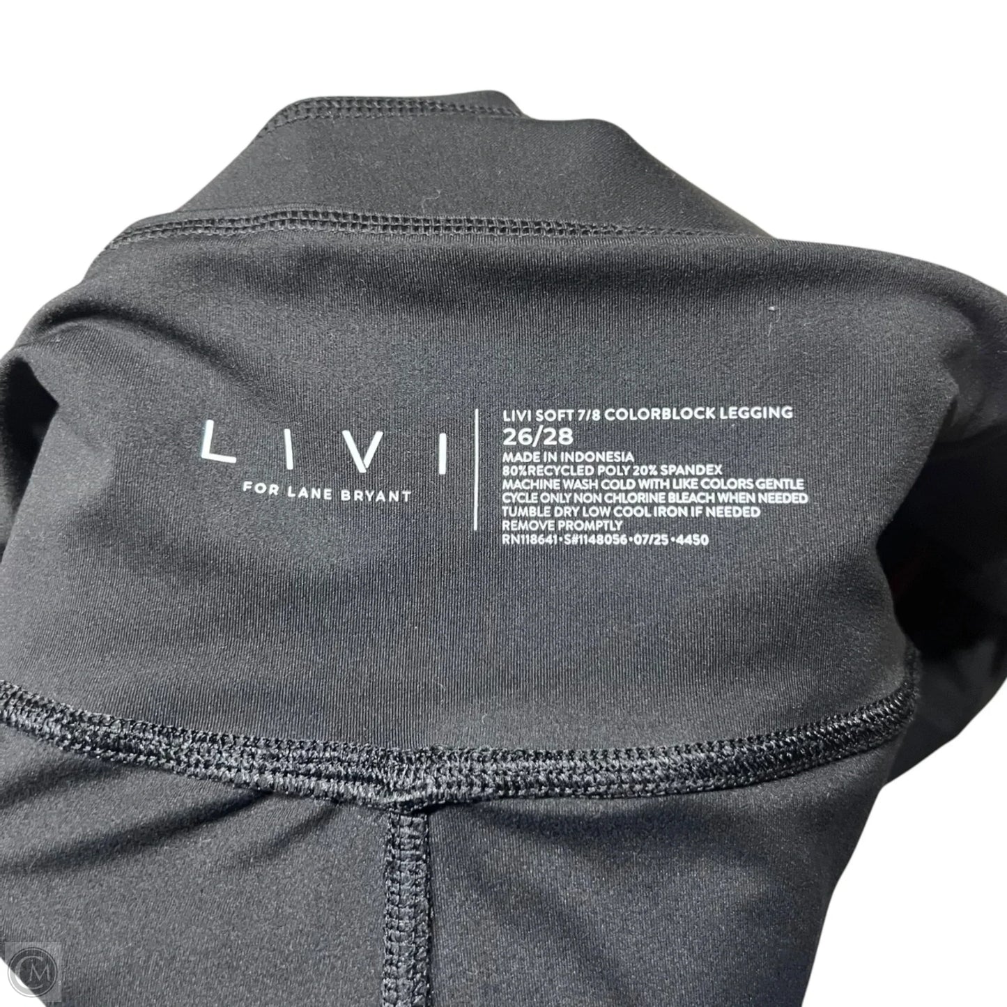 Athletic Leggings By Livi Active In Black & Red, Size: 4x