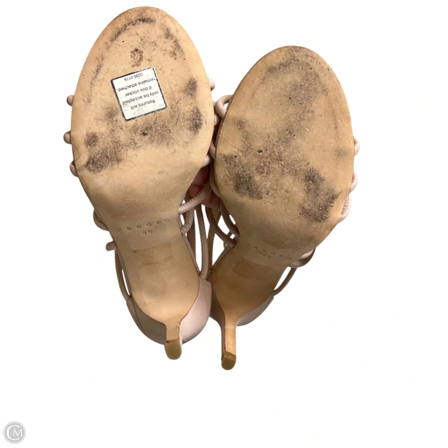 Sandals Designer By Sandro In Pink, Size: 7.5