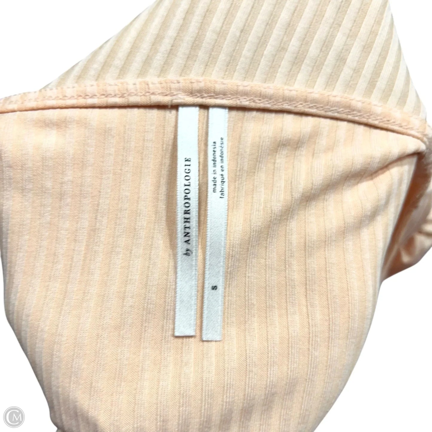 Top Long Sleeve By Anthropologie In Peach, Size: S