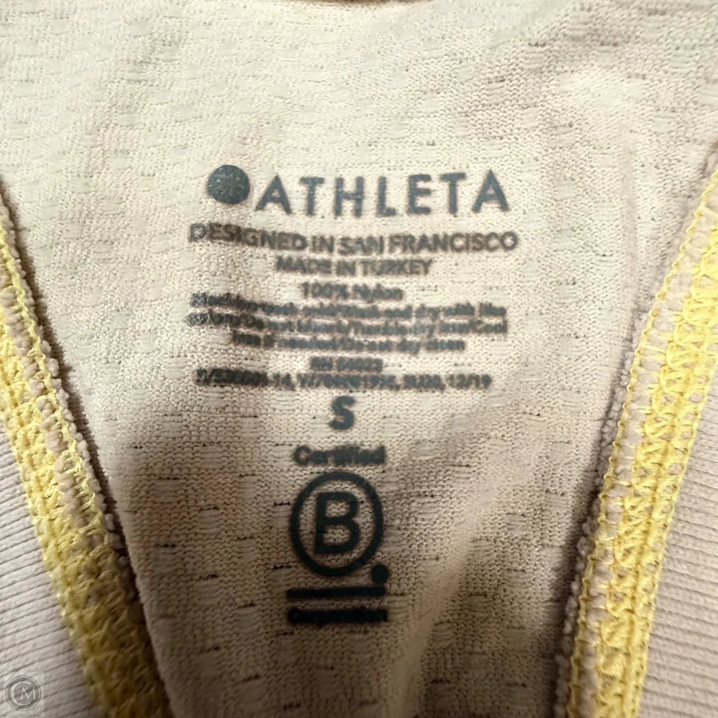 Athletic Tank Top By Athleta In Tan, Size: S