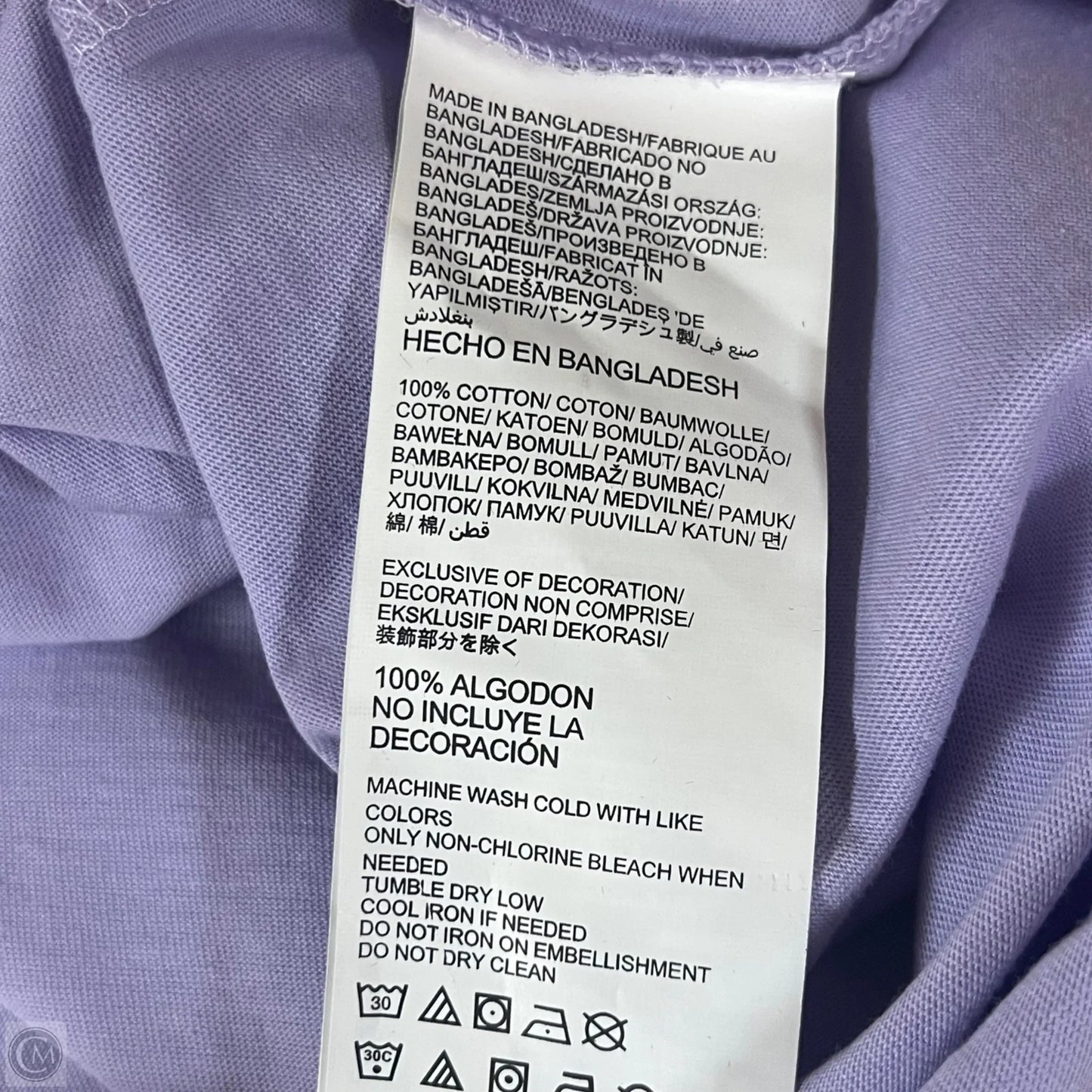 Top Short Sleeve Basic By In Purple, Size: 2x