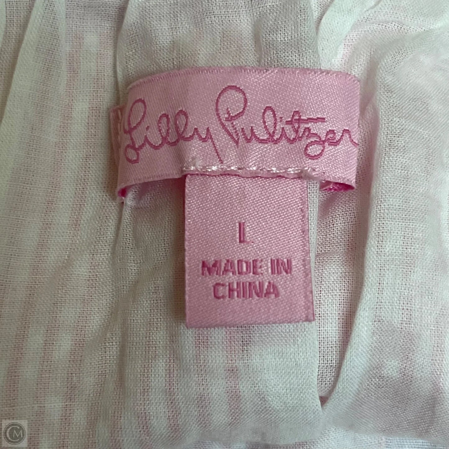 Skirt Designer By Lilly Pulitzer In Pink & White, Size: L