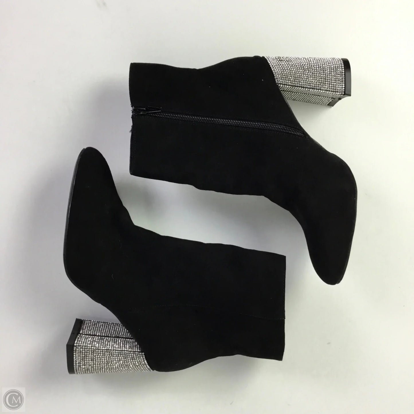Boots Ankle Heels By Versona In Black, Size: 8.5