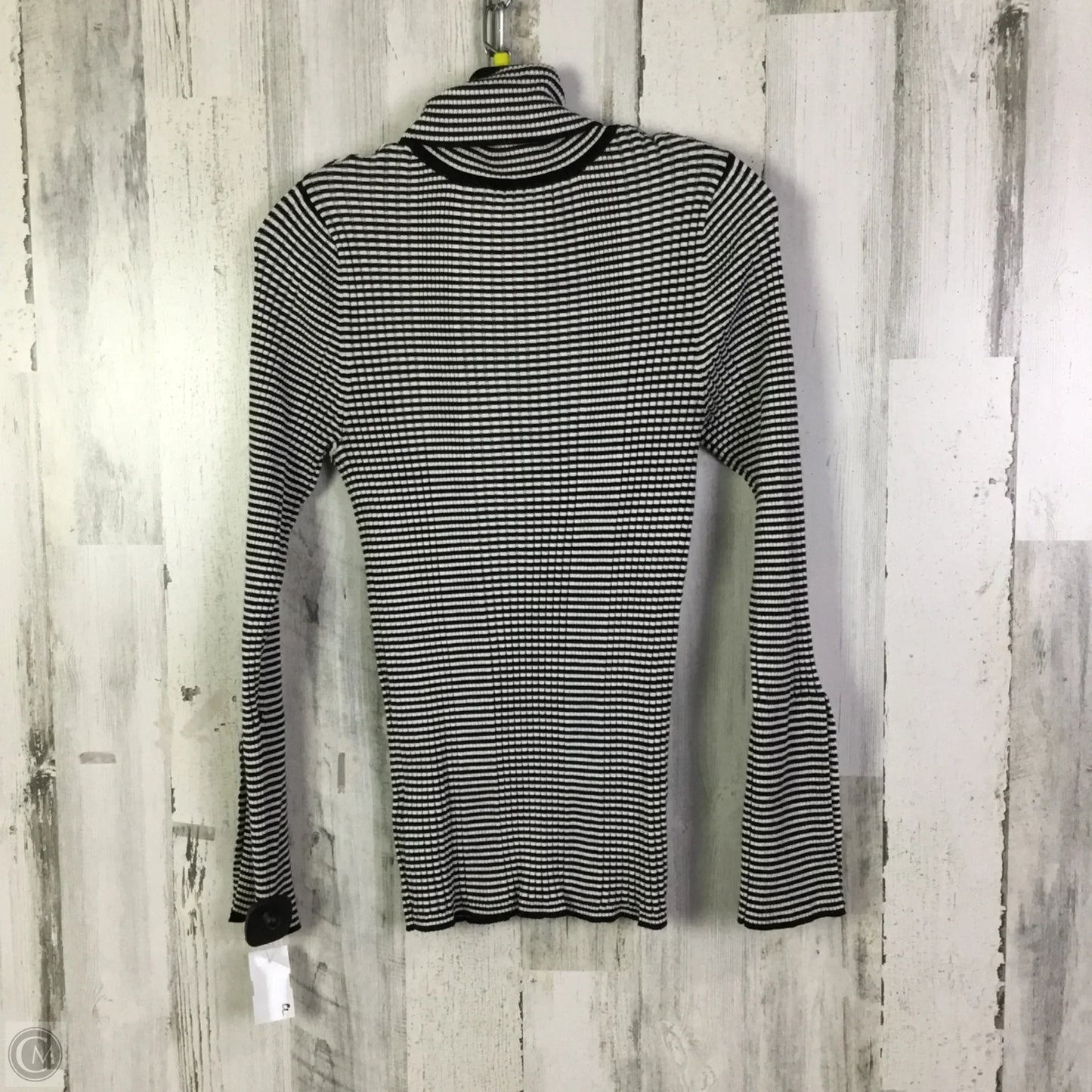 Sweater By Anthropologie In Black & White, Size: L