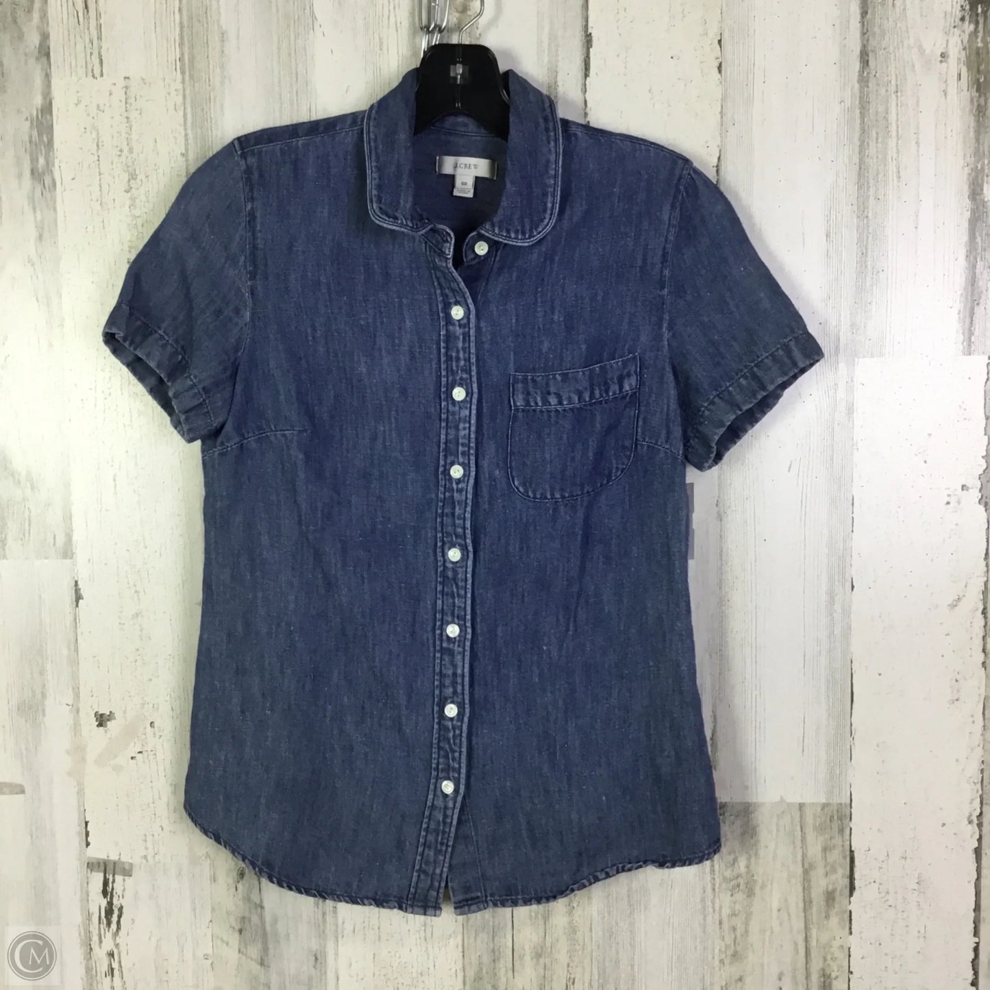 Top Sleeveless By J. Crew In Blue Denim, Size: Xxs