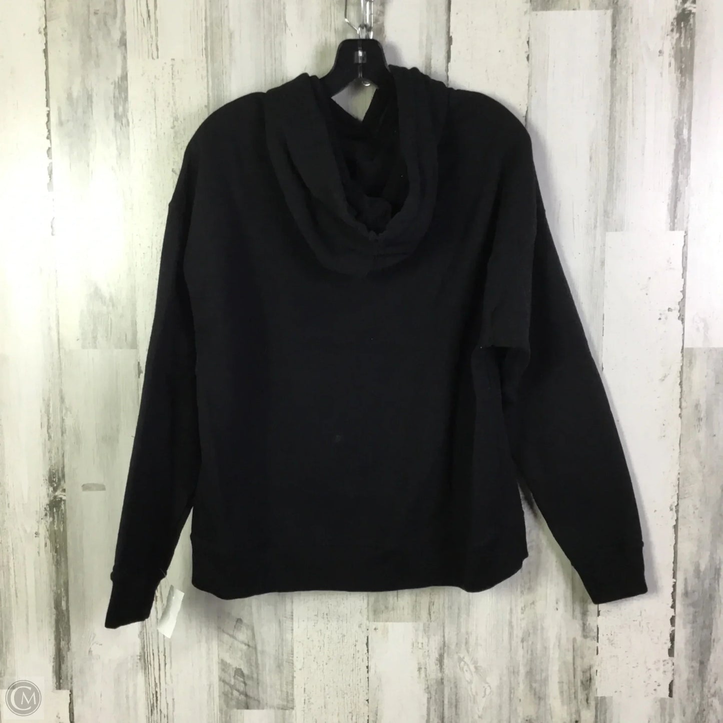 Sweatshirt Hoodie By Champion In Black, Size: L