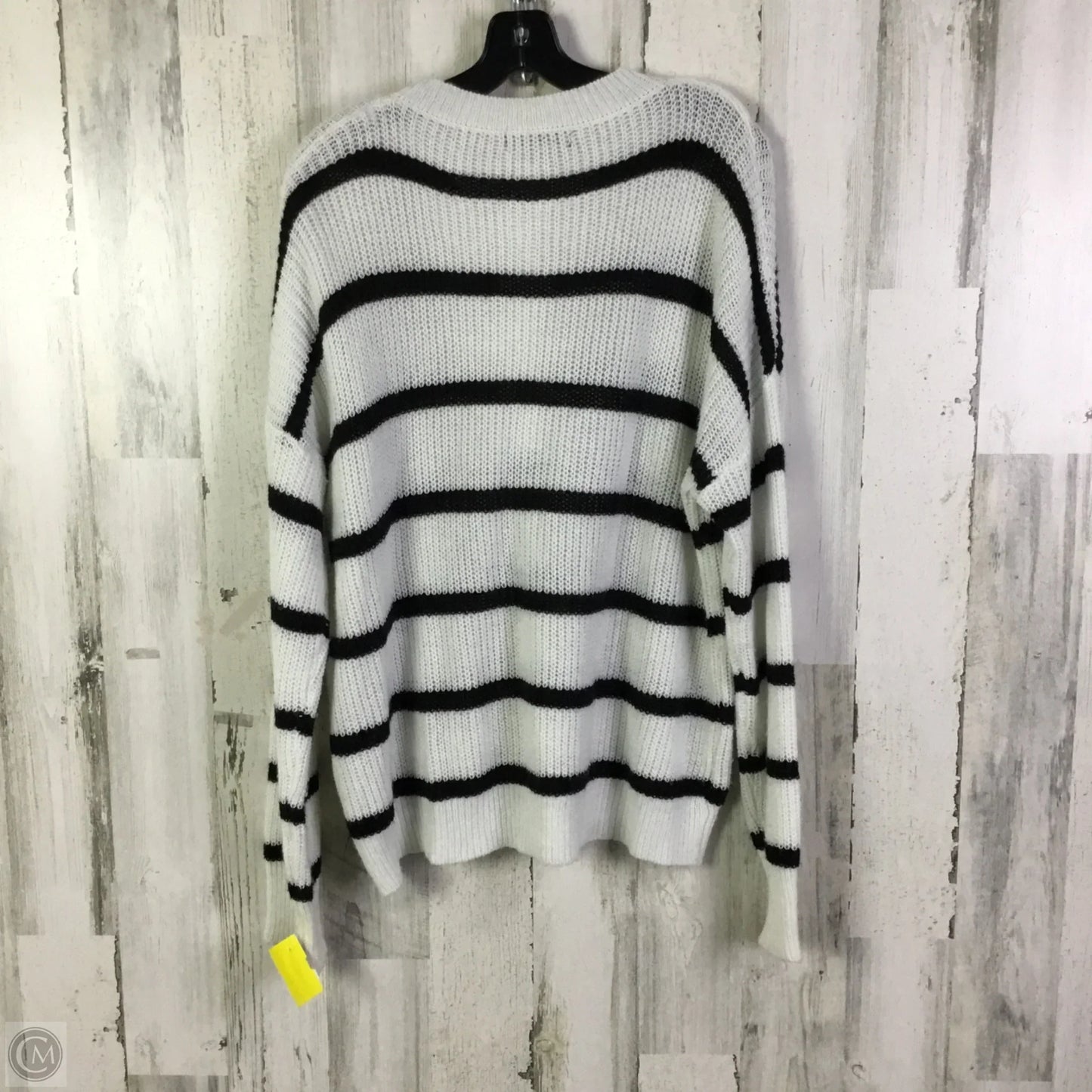 Sweater By Shein In Black & White, Size: M