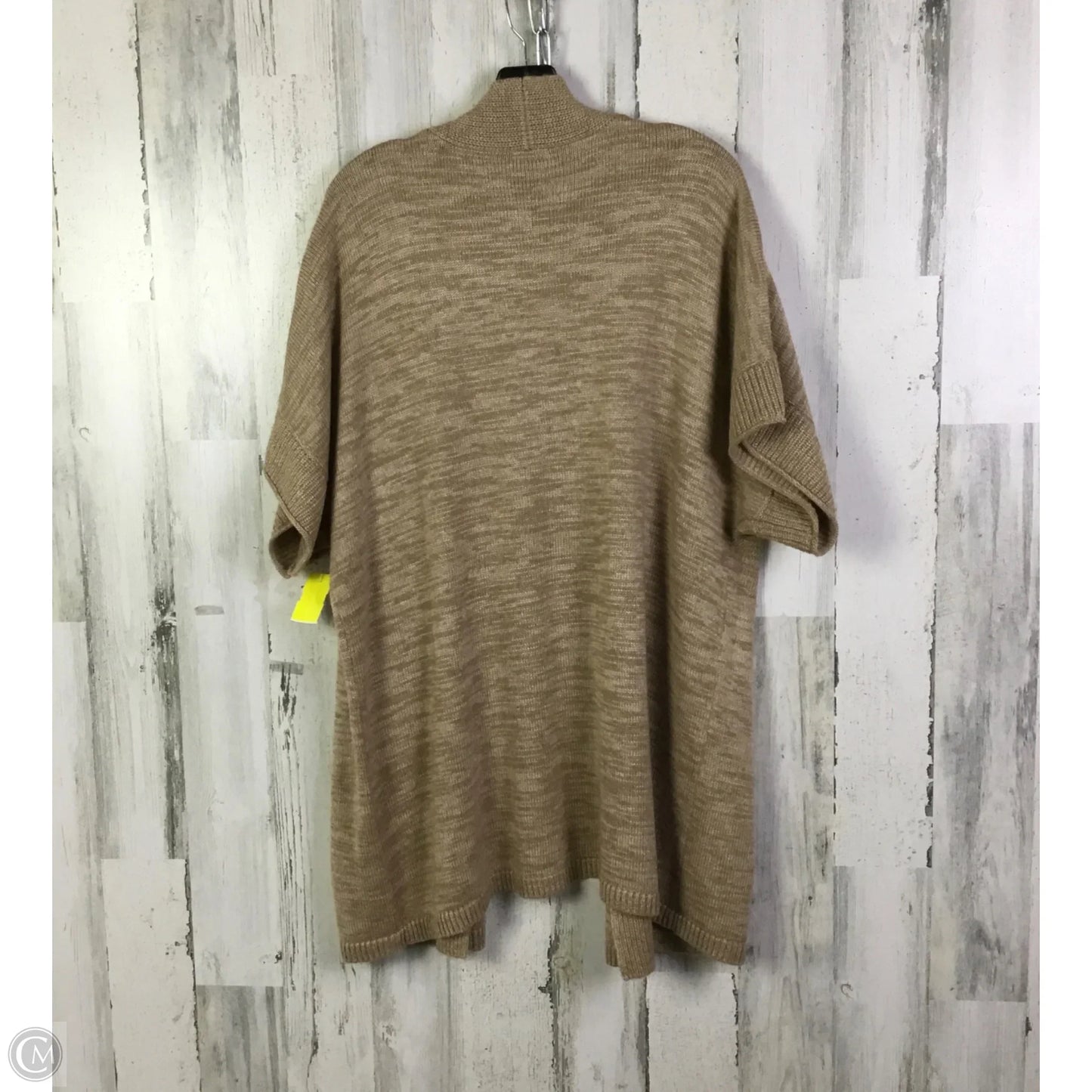 Sweater Cardigan By Chicos In Tan, Size: Xl