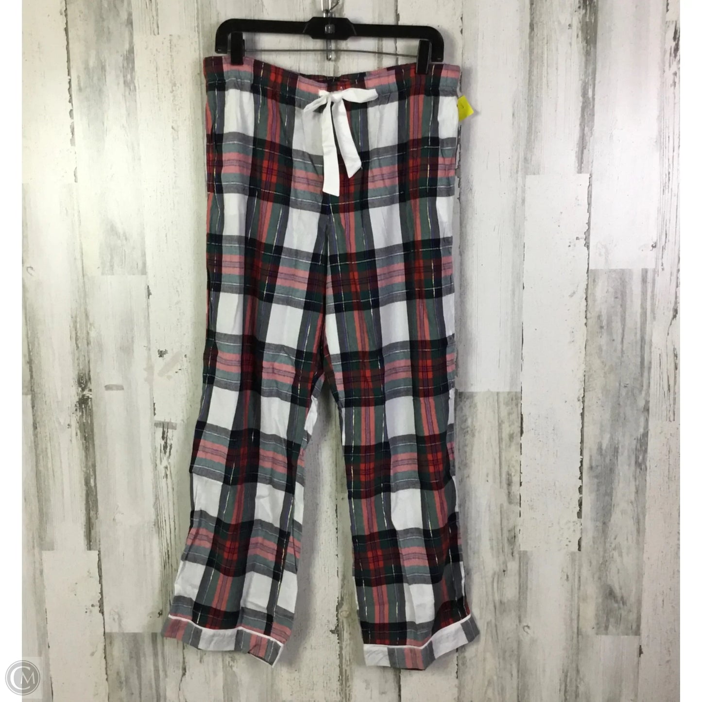 Pajama Pants By Victorias Secret In Red & White, Size: L