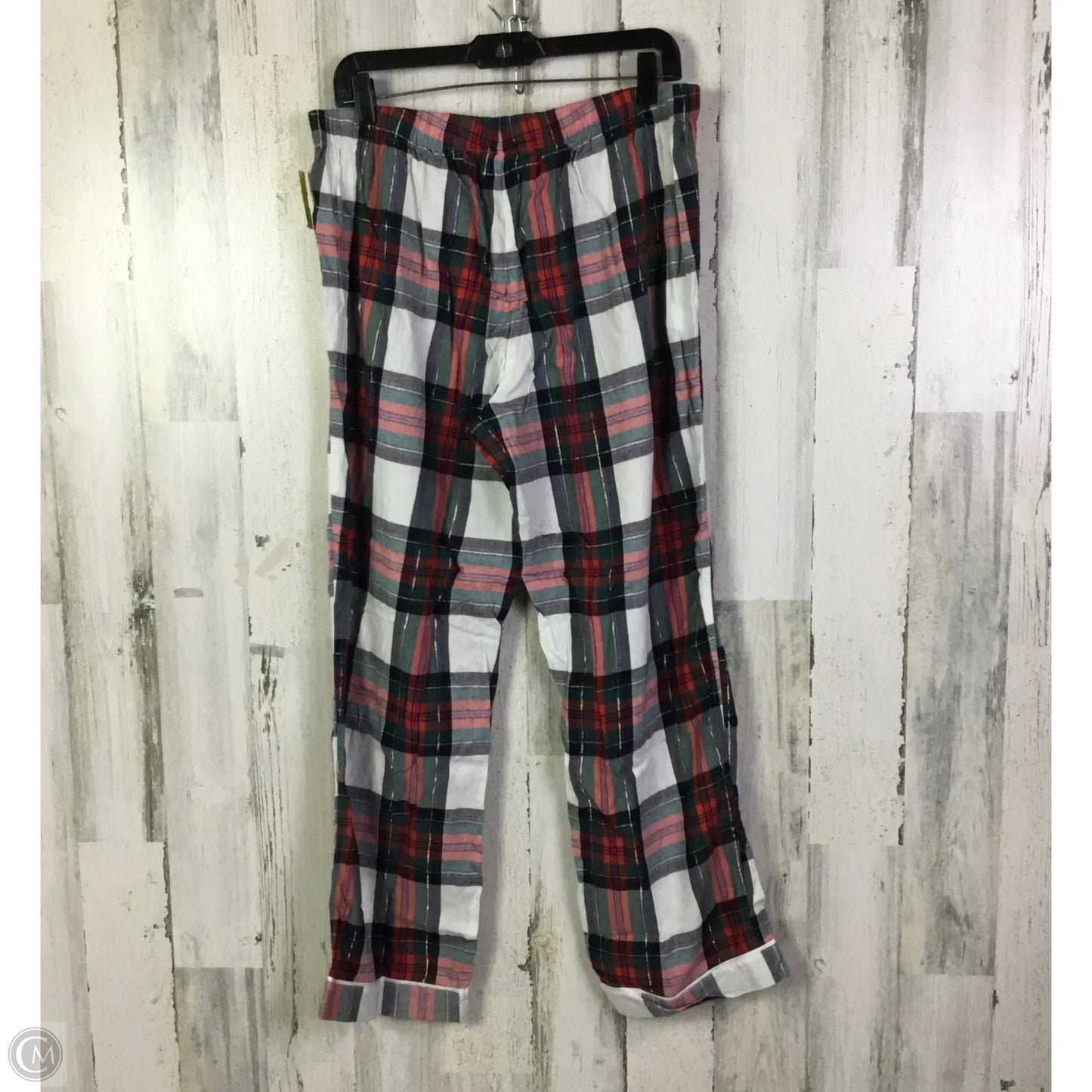 Pajama Pants By Victorias Secret In Red & White, Size: L