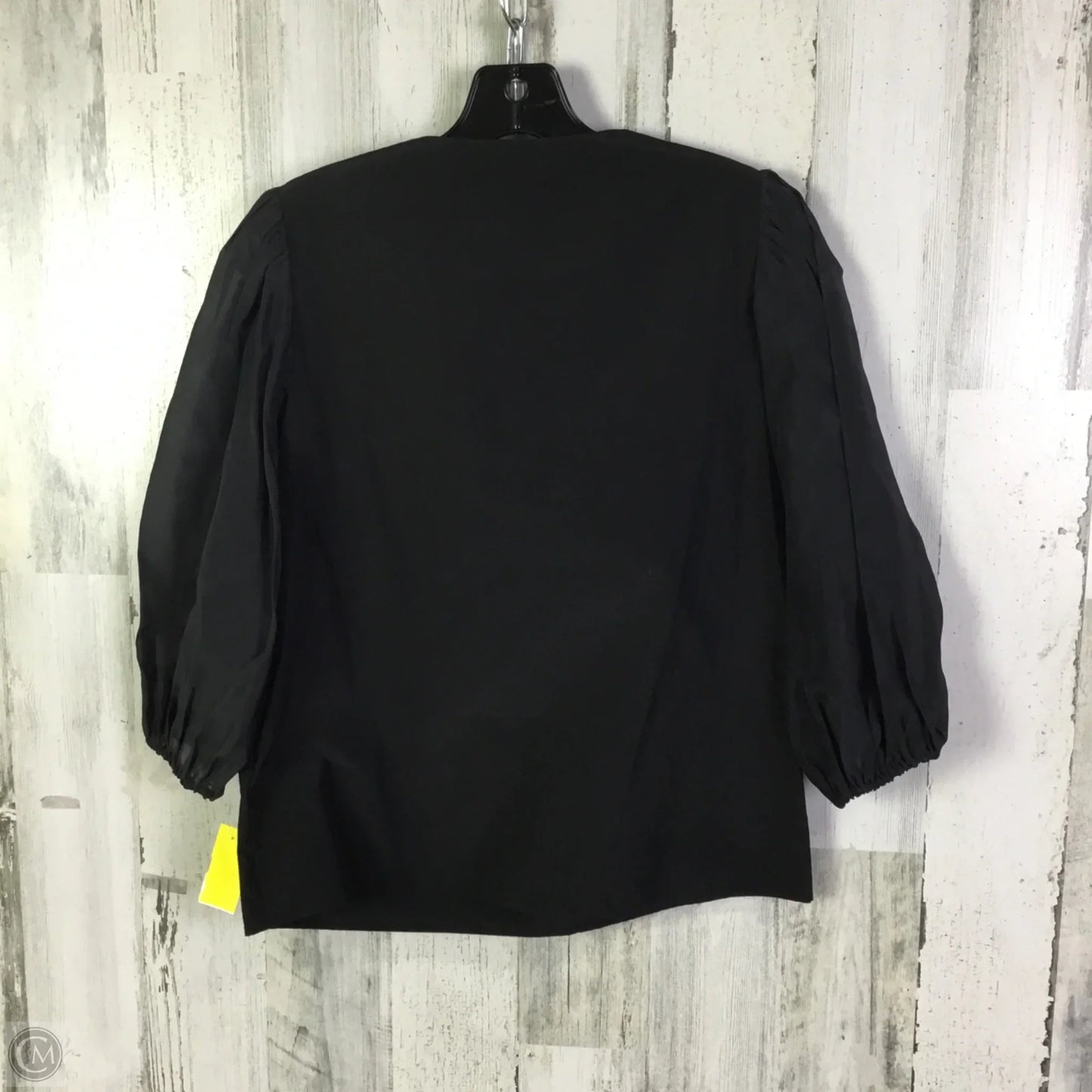 Top 3/4 Sleeve Designer By Kate Spade In Black, Size: Xxs