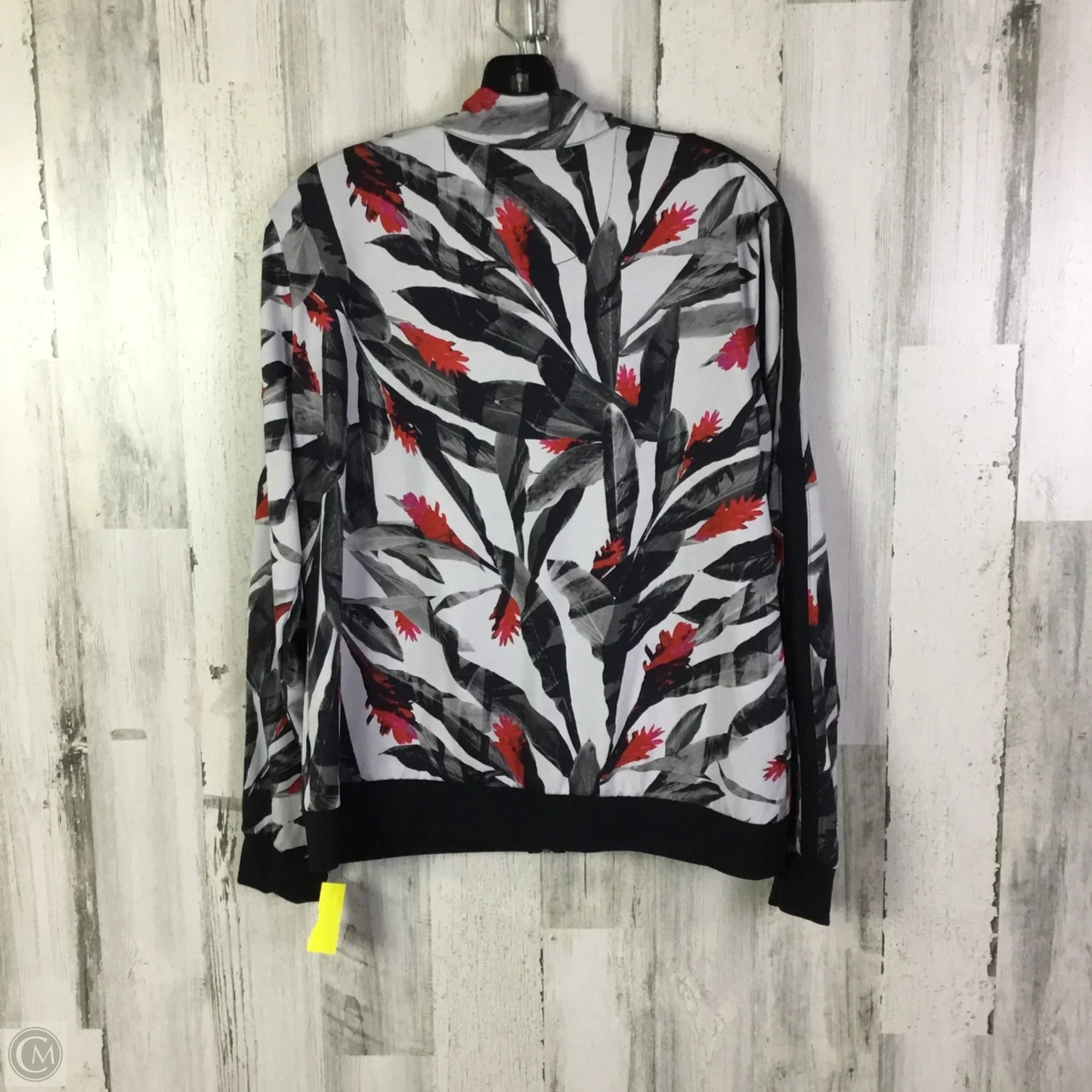 Athletic Jacket By Tail In Black & White, Size: L