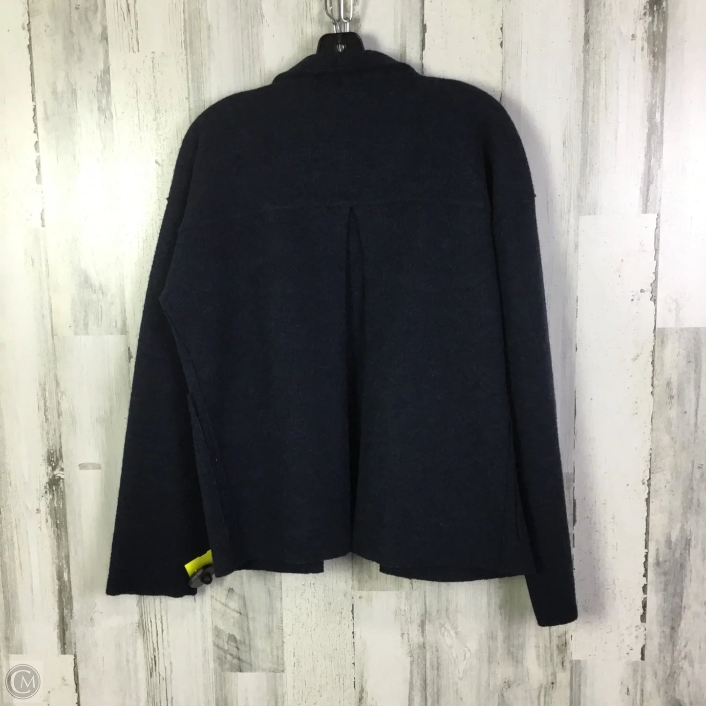 Sweater Cardigan By Eileen Fisher In Blue, Size: Xs