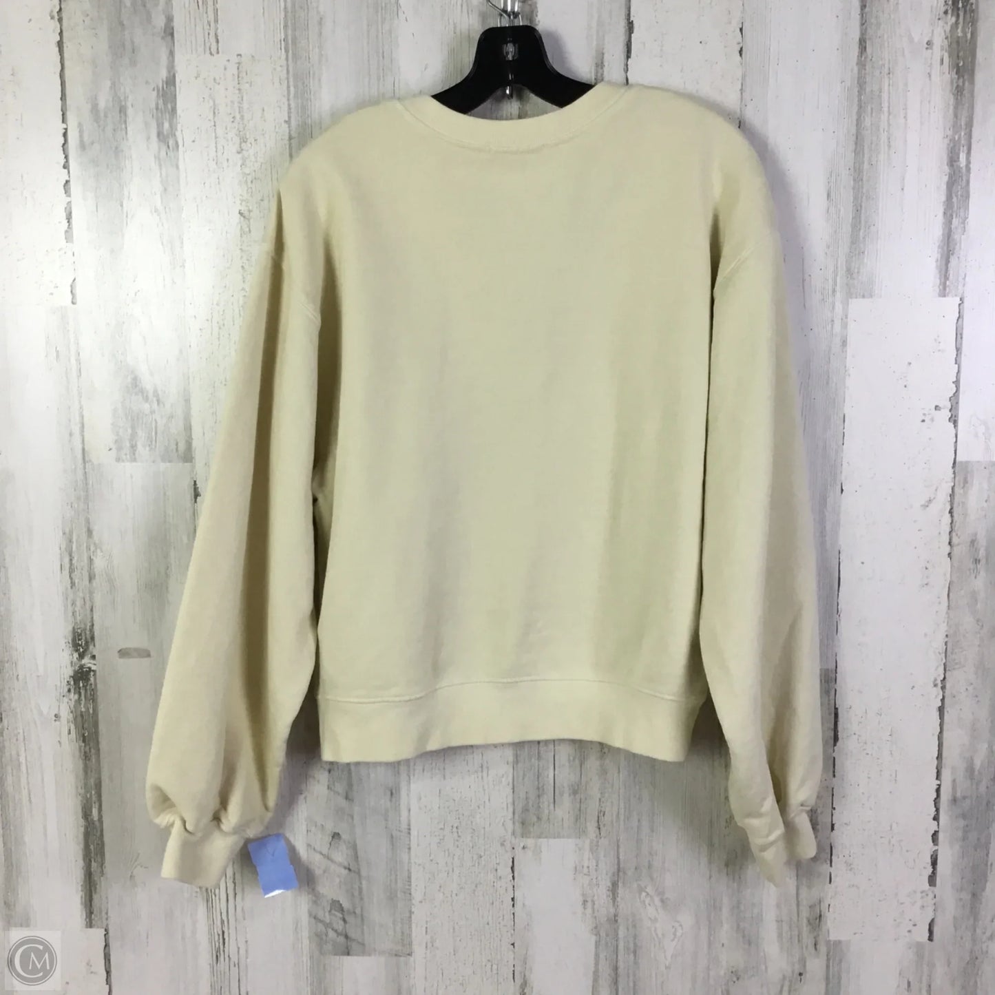 Sweatshirt Crewneck By Agolde In Cream, Size: S