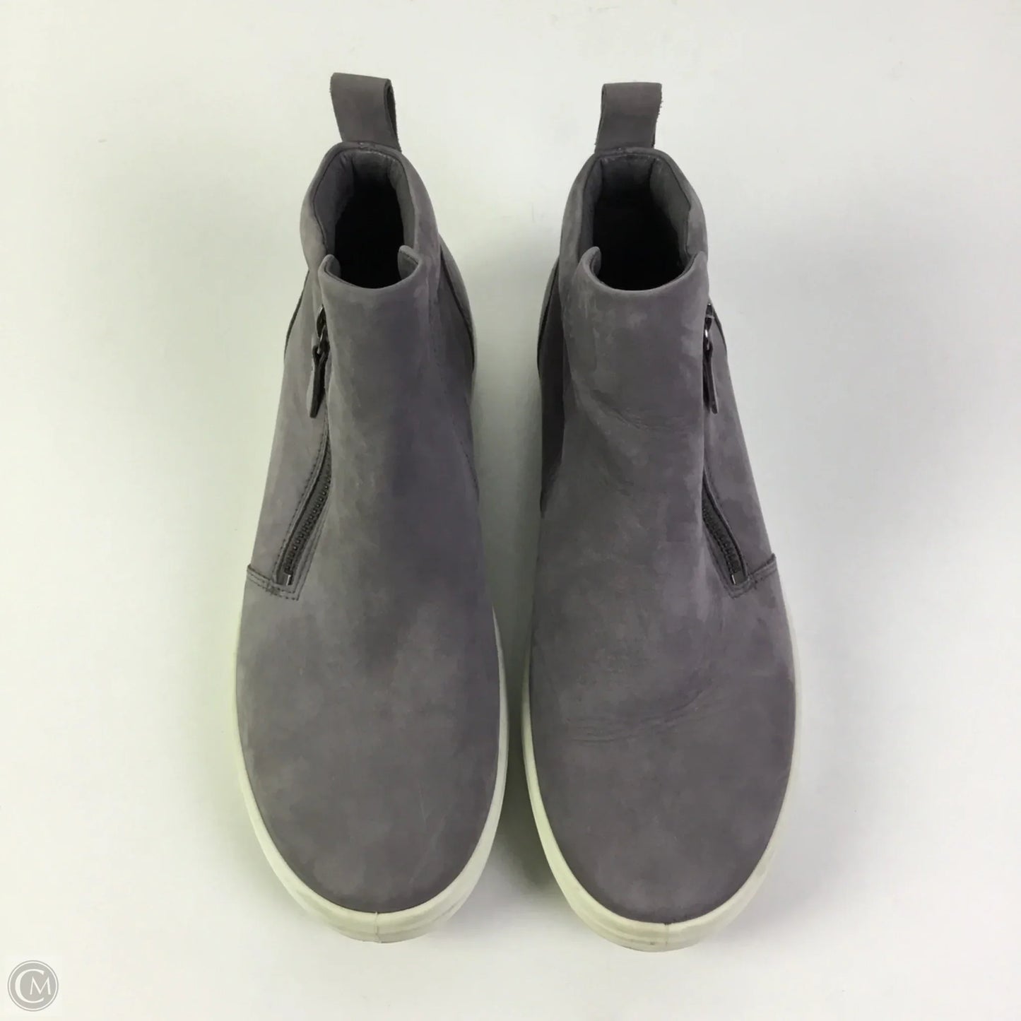 Shoes Flats By Ecco In Grey, Size: 10