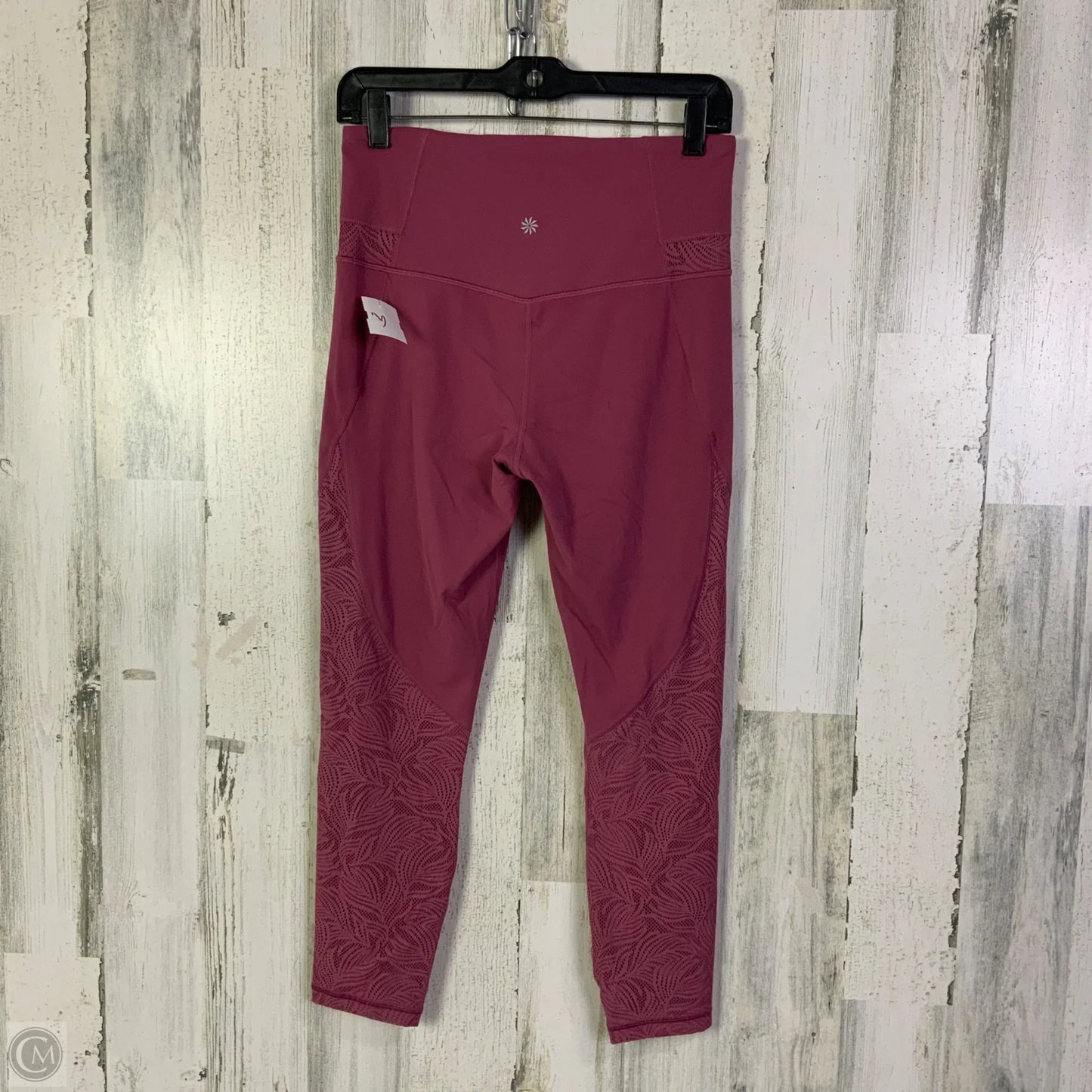 Athletic Leggings By Athleta In Pink, Size: M