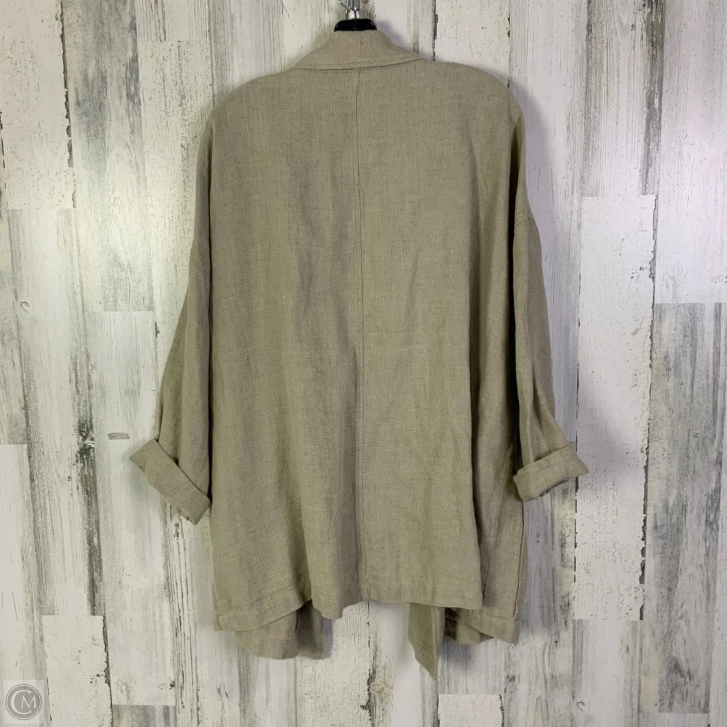Blazer By Eileen Fisher In Tan, Size: 2x