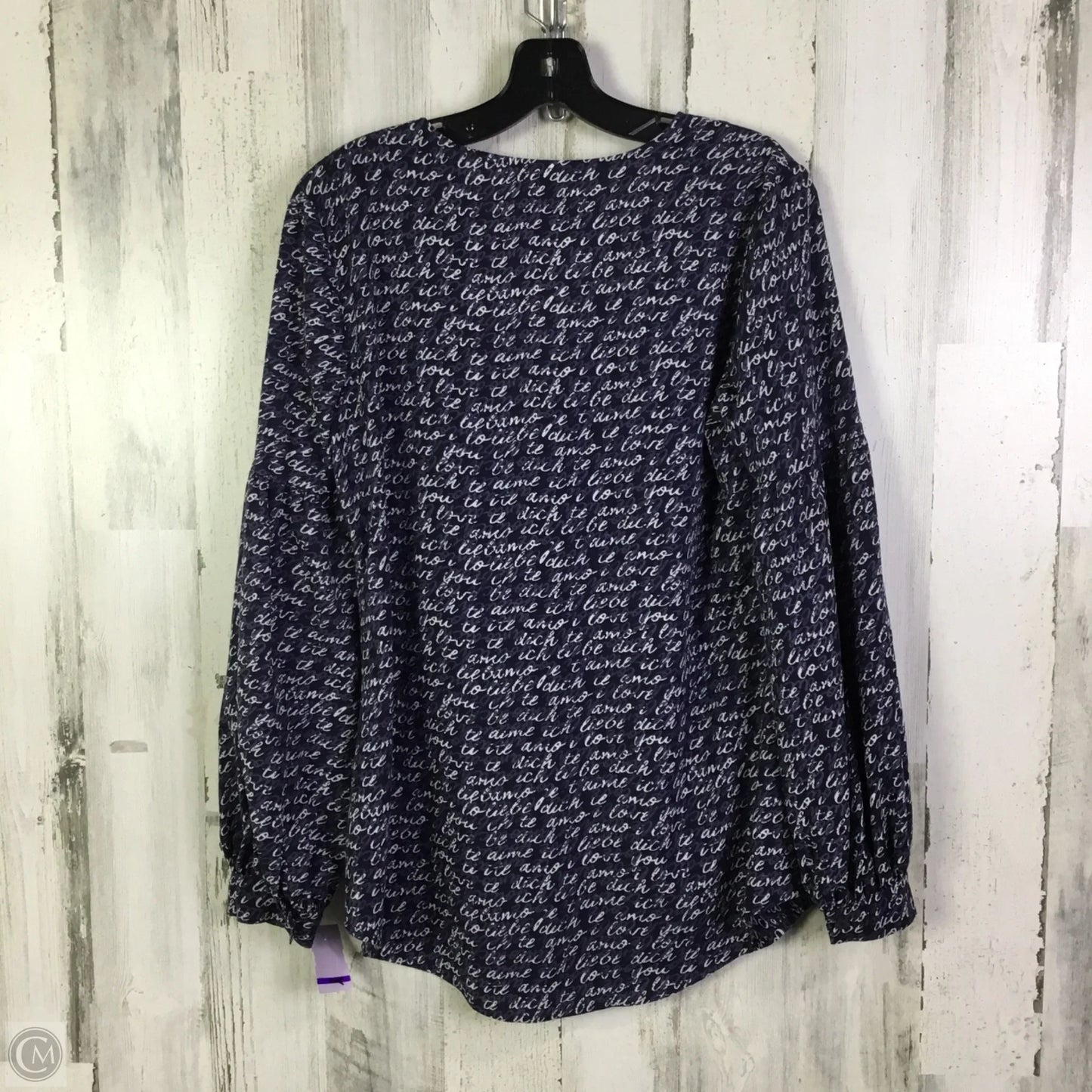 Top Long Sleeve By Cabi In Purple, Size: S