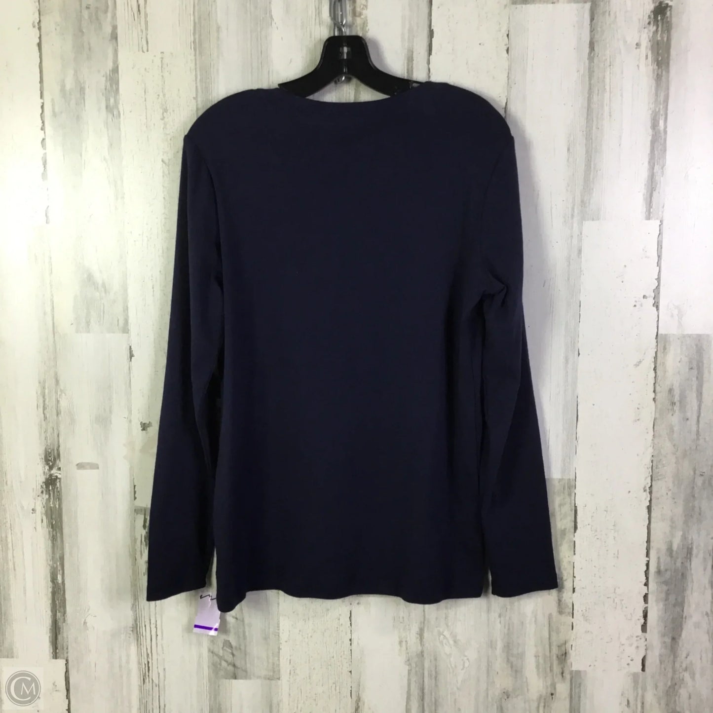 Top Long Sleeve Basic By Eddie Bauer In Navy, Size: Xl
