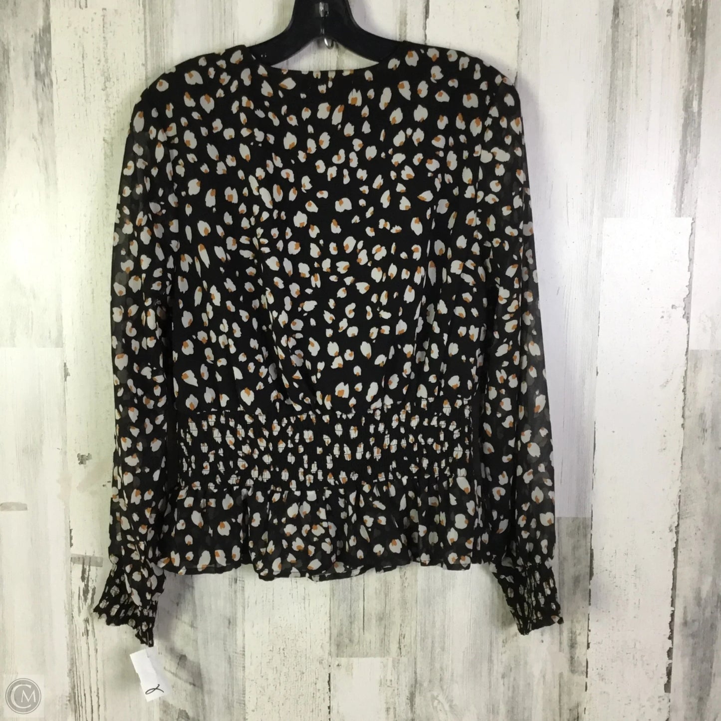 Blouse Long Sleeve By Japna In Black, Size: L