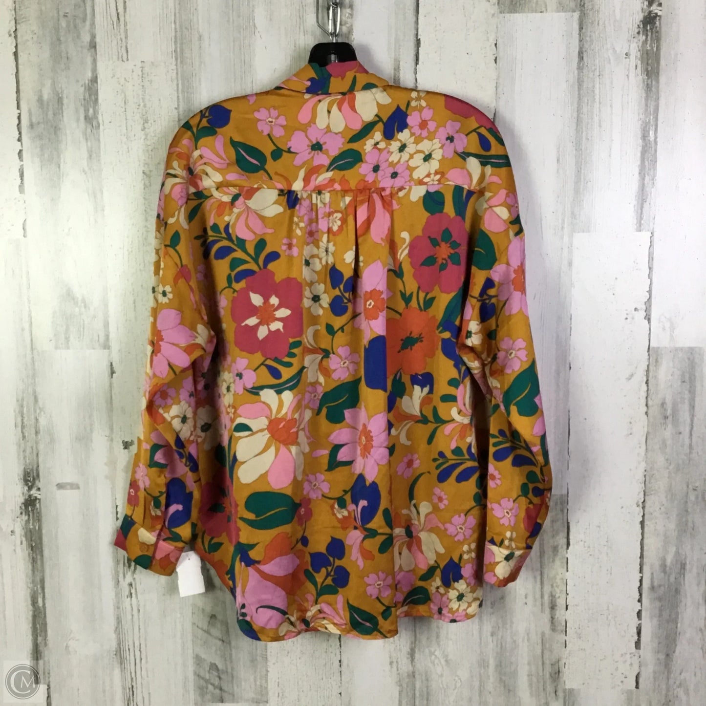 Blouse Long Sleeve By Jodifl In Multi-colored, Size: S