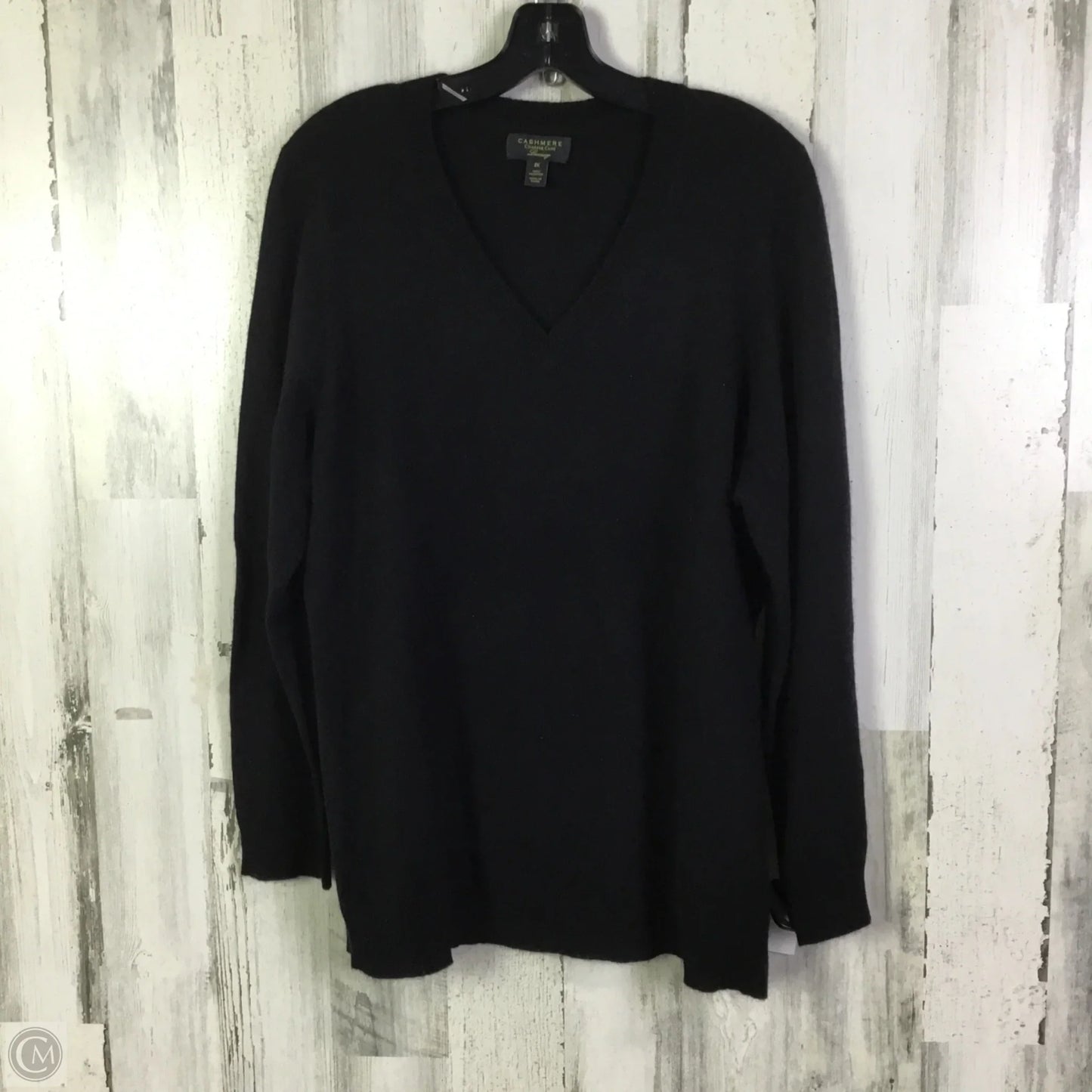 Sweater Cashmere By Charter Club In Black, Size: 2x
