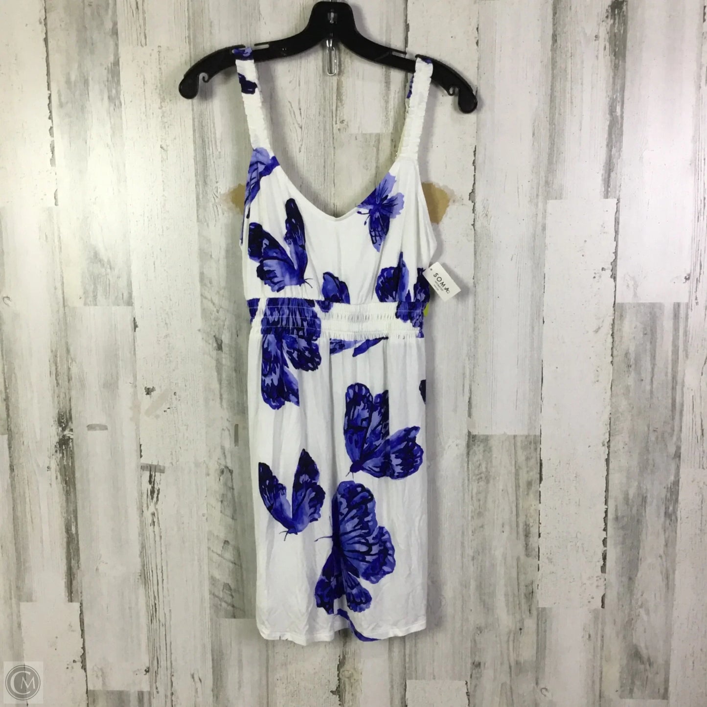 Nightgown By Soma In Blue & White, Size: S