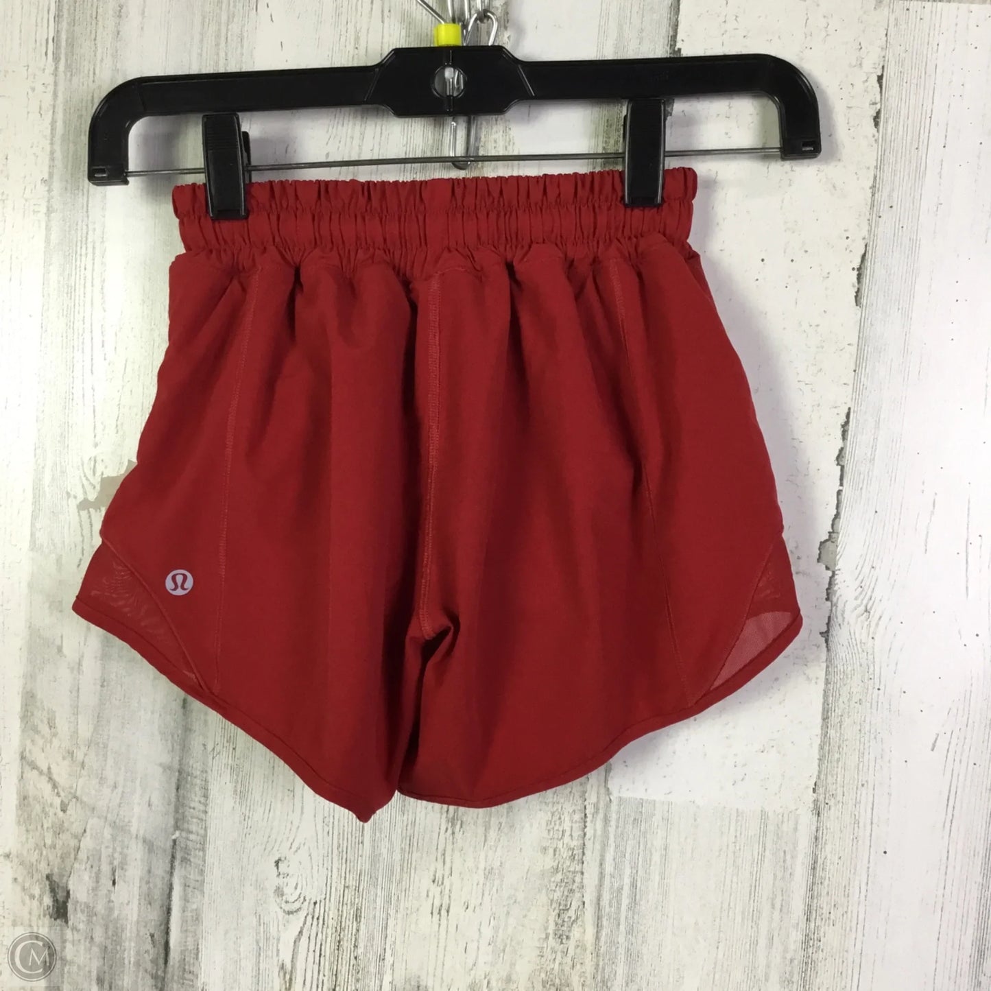Athletic Shorts By Lululemon In Red, Size: 0