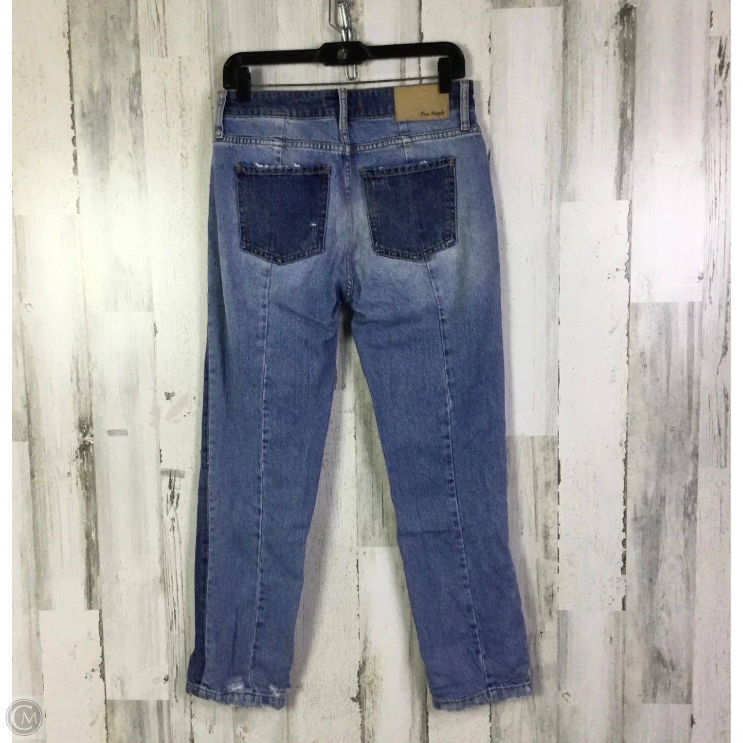 Jeans Skinny By Free People In Blue Denim, Size: 4