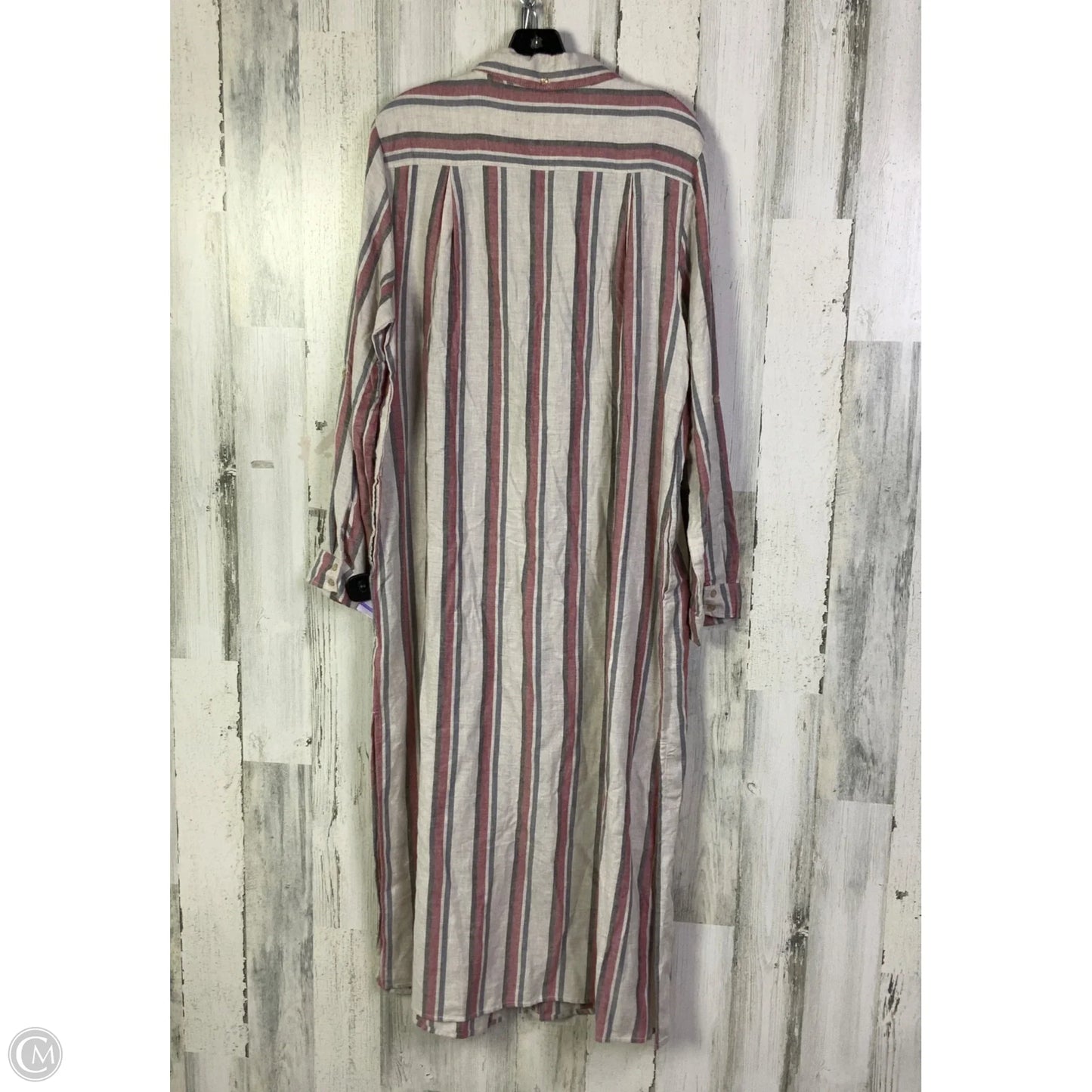 Dress Casual Midi By Donna Karan In Grey, Size: M