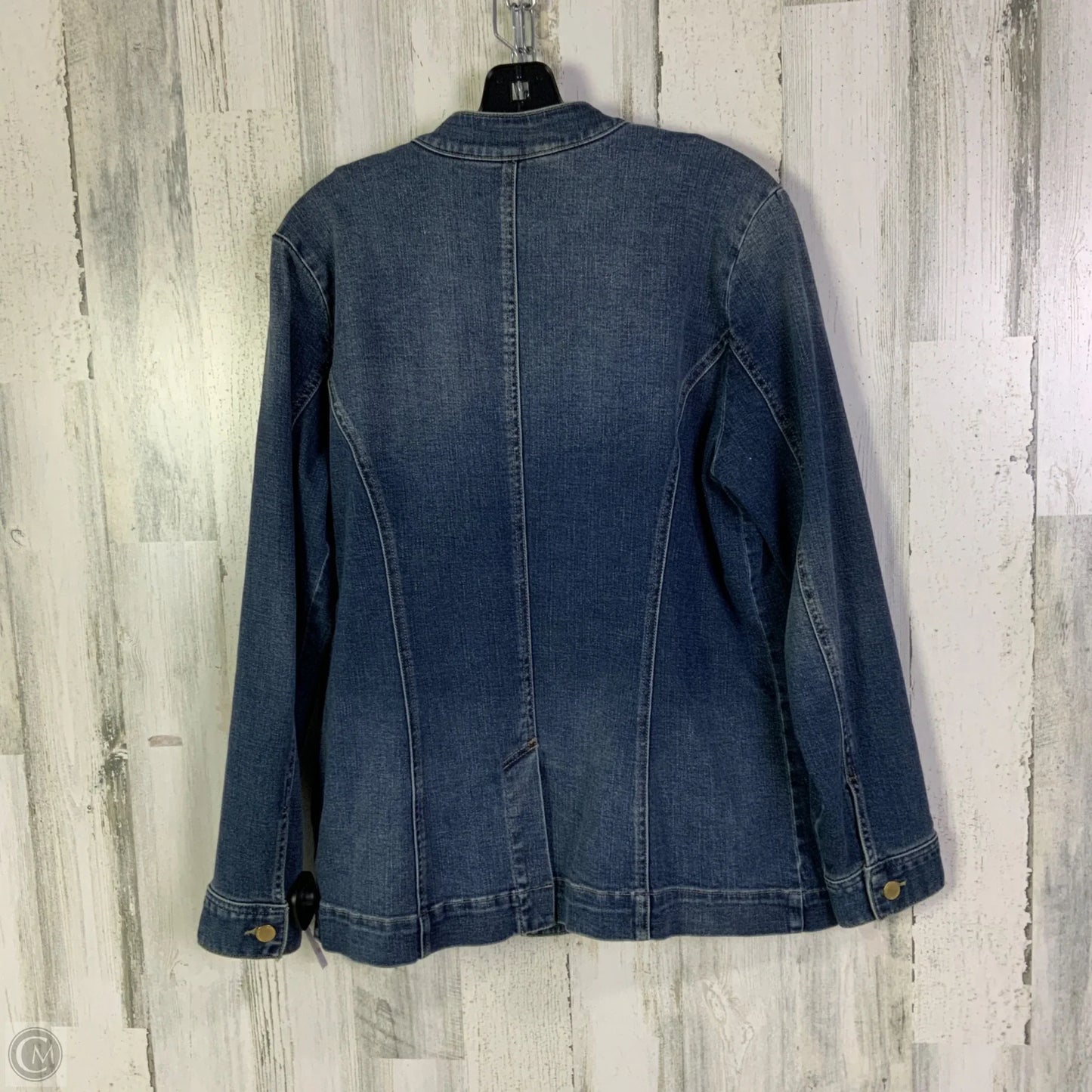 Jacket Denim By Liverpool In Blue Denim, Size: L