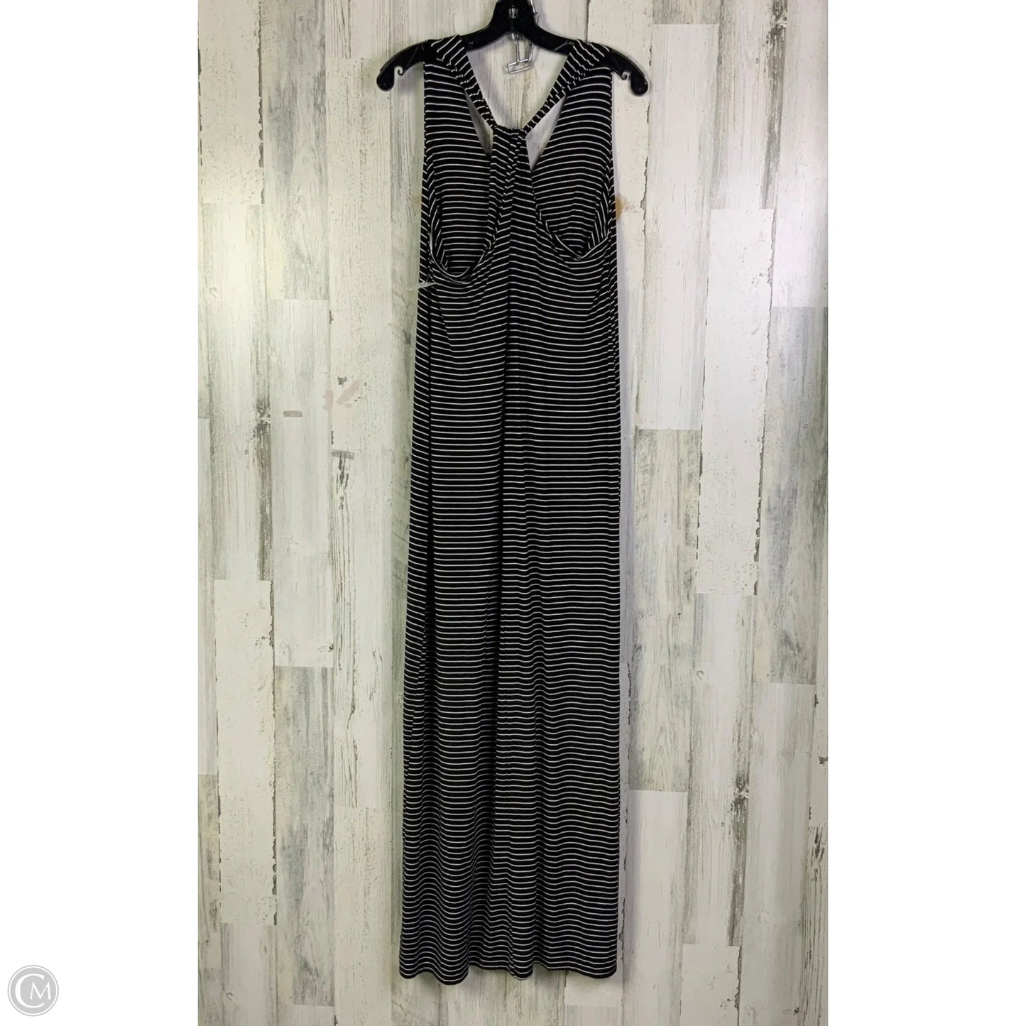 Dress Casual Midi By Athleta In Black & White, Size: L
